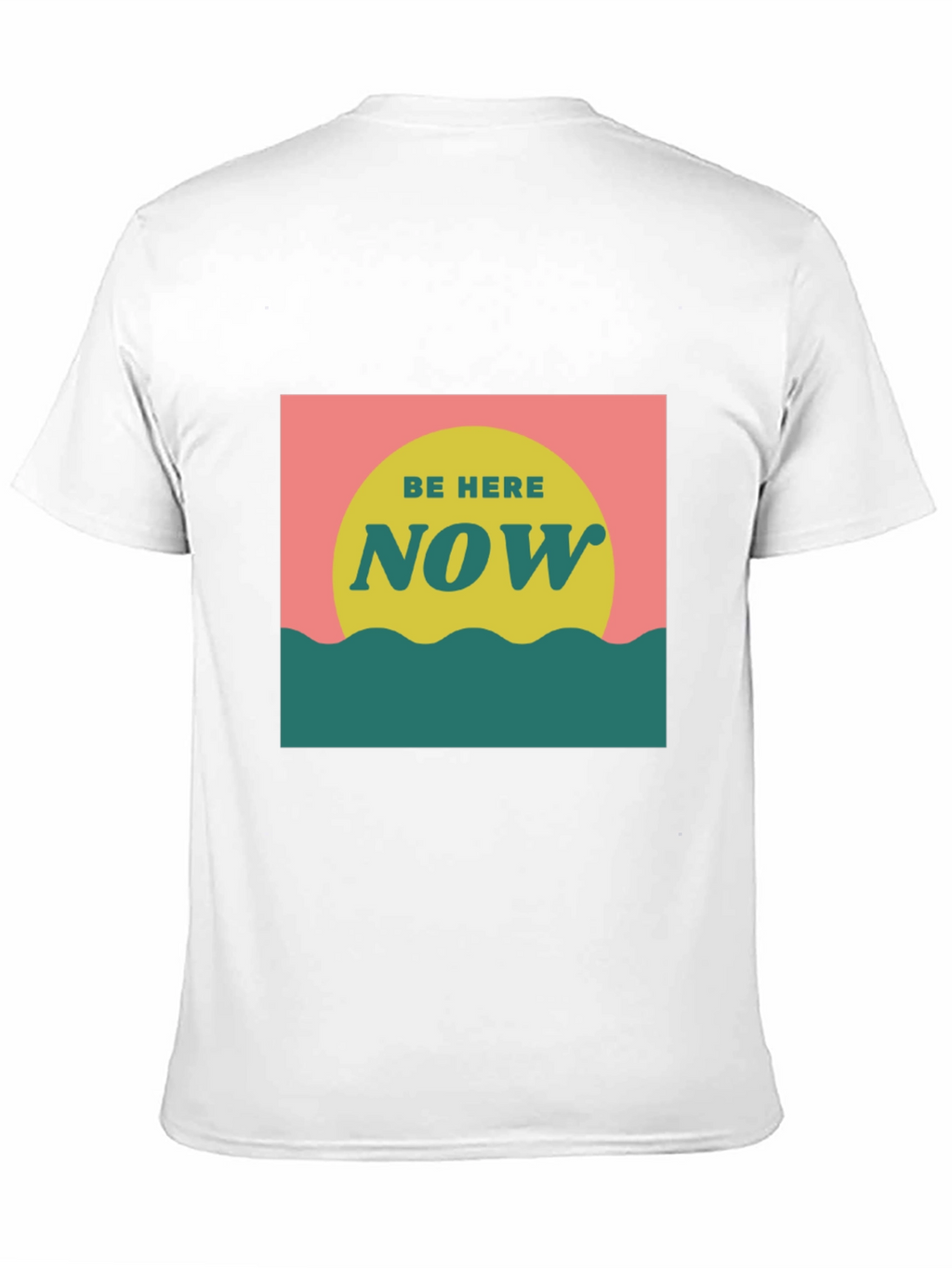 Camiseta Negra Be Here Now Estilo Retro