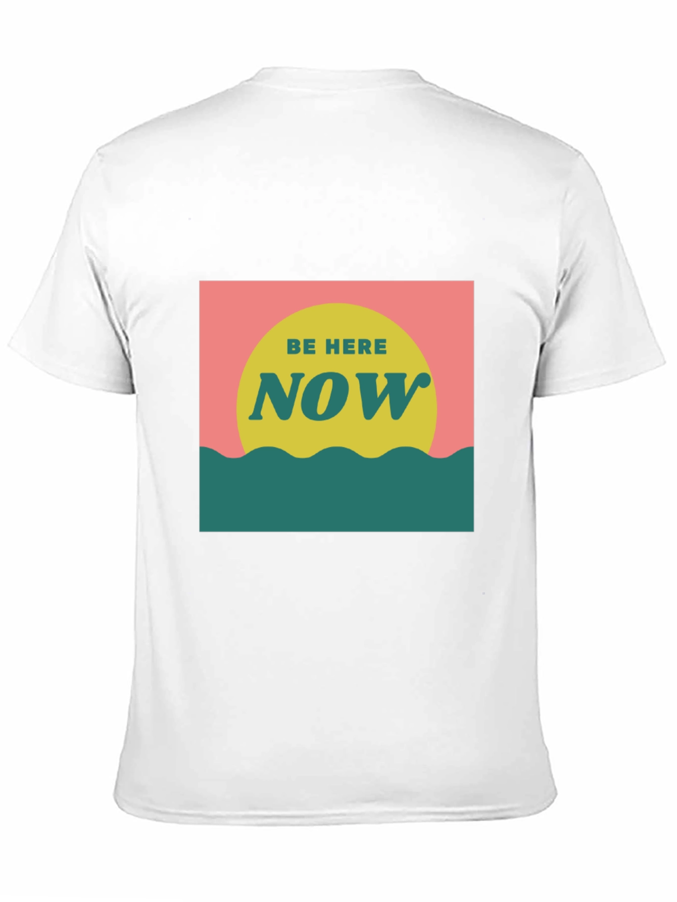 Camiseta Negra Be Here Now Estilo Retro