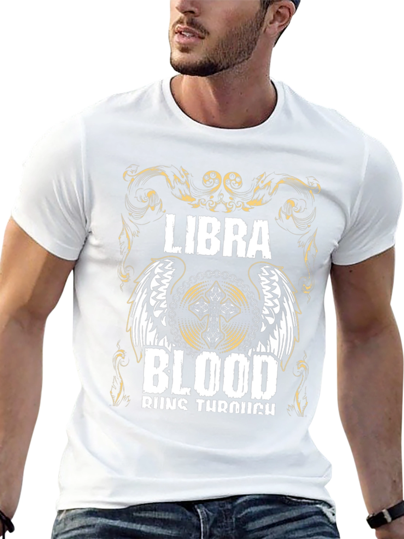 Camiseta Libra Blood Runs Through - Diseño Astrología