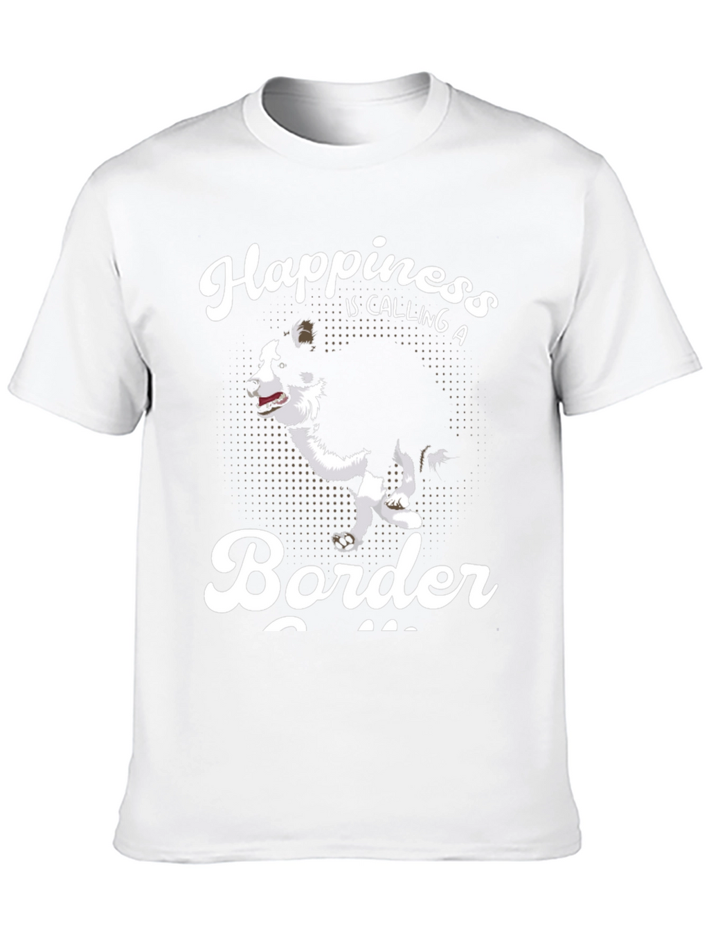 Camiseta Negra Border Collie Happiness
