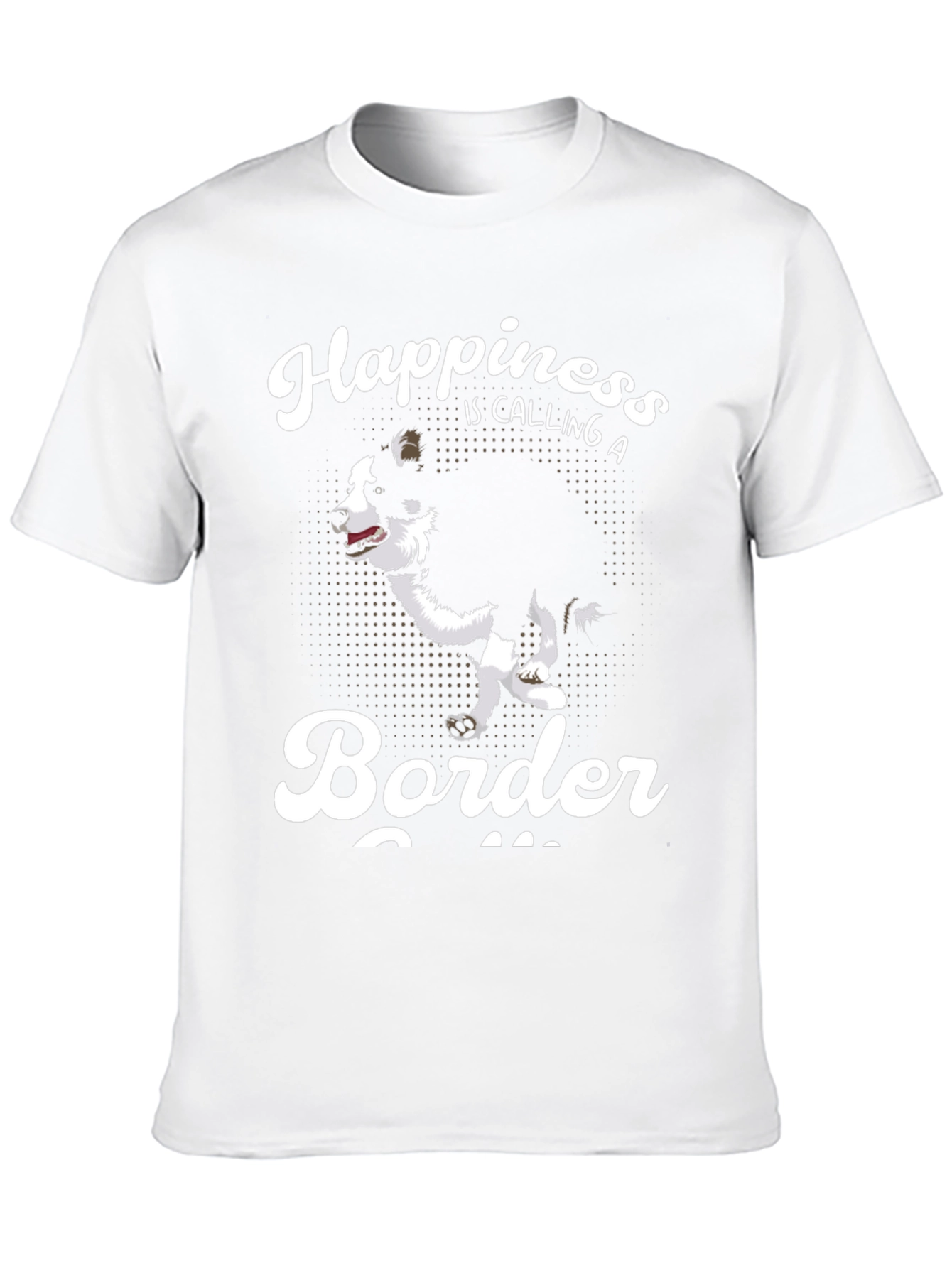 Camiseta Negra Border Collie Happiness