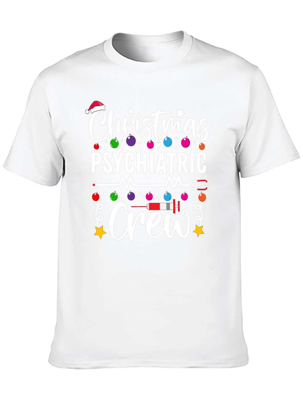 Camiseta Navideña de Equipo Psiquiátrico