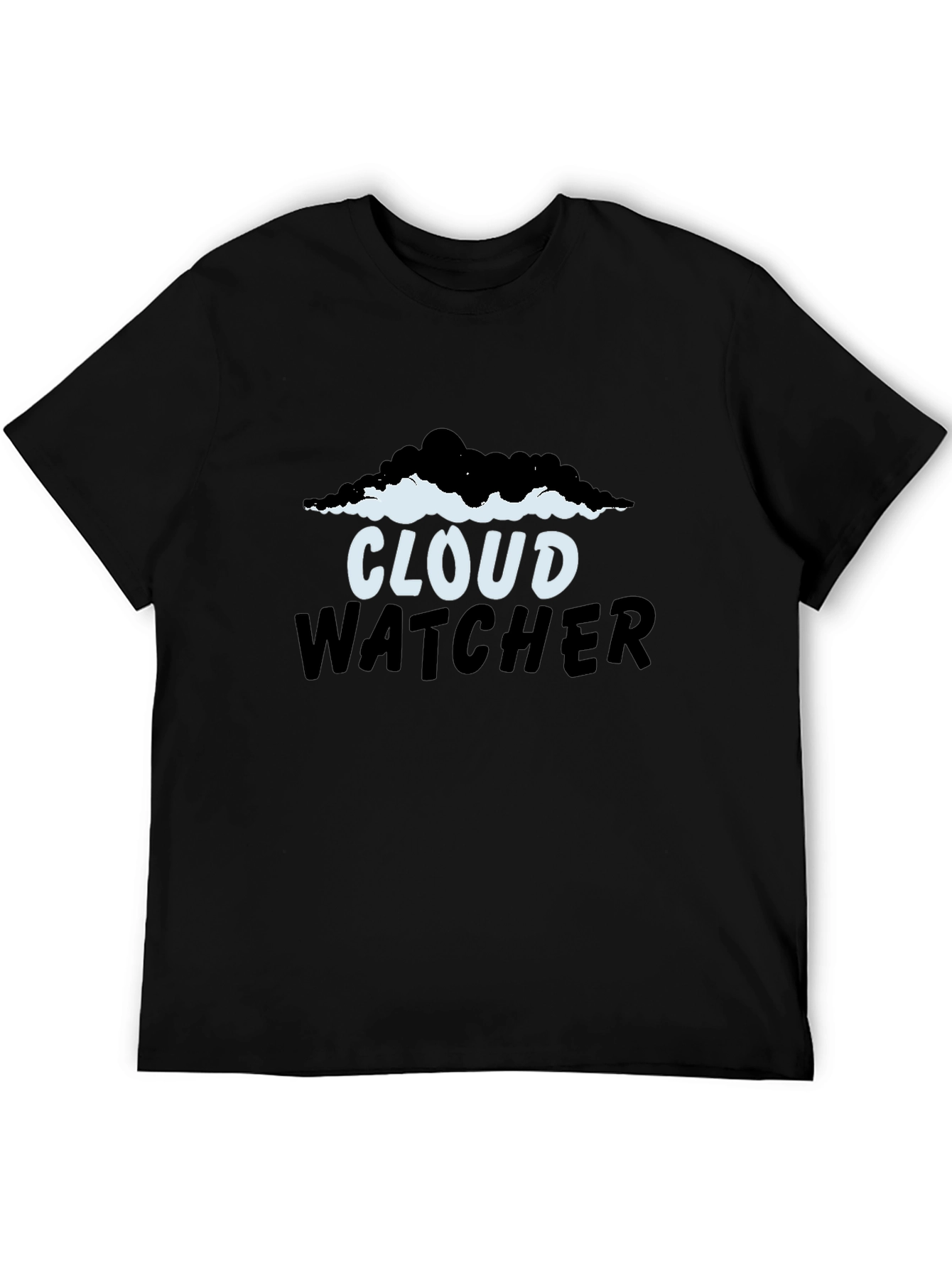 Camiseta Negra Cloud Watcher para Hombre
