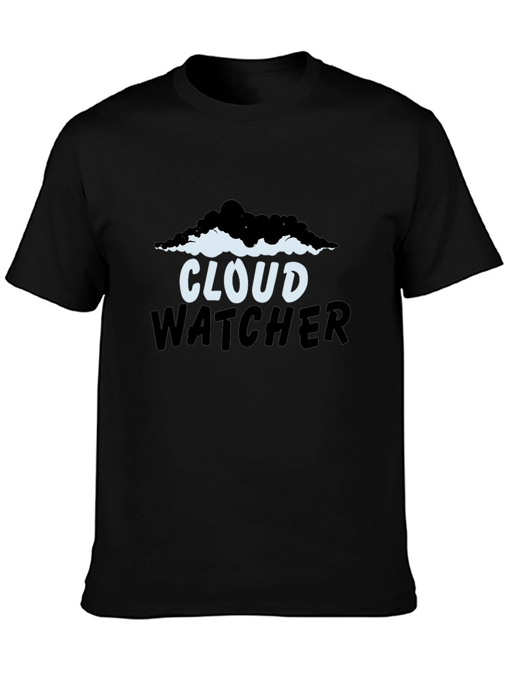 Camiseta Negra Cloud Watcher para Hombre