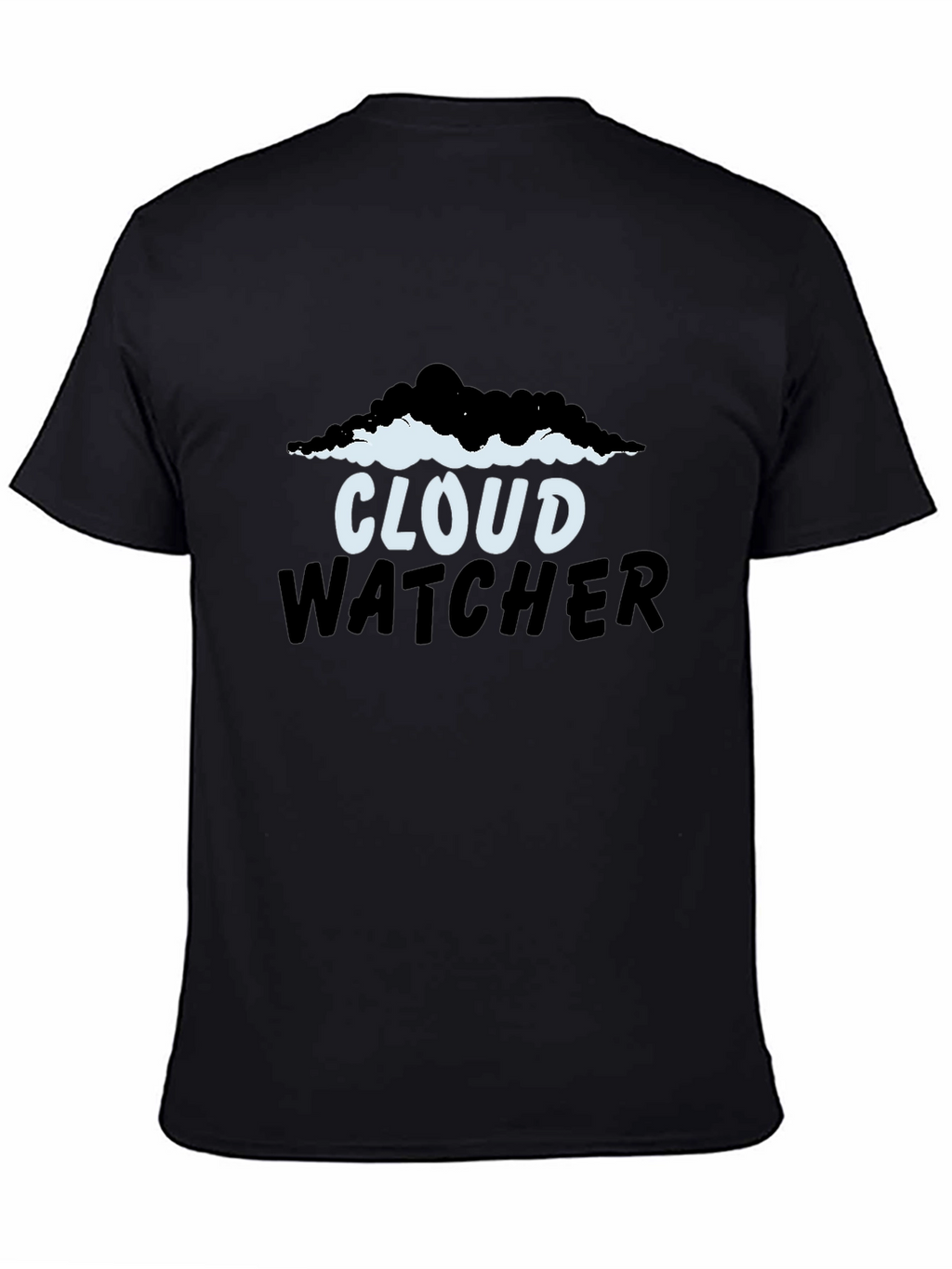 Camiseta Negra Cloud Watcher para Hombre