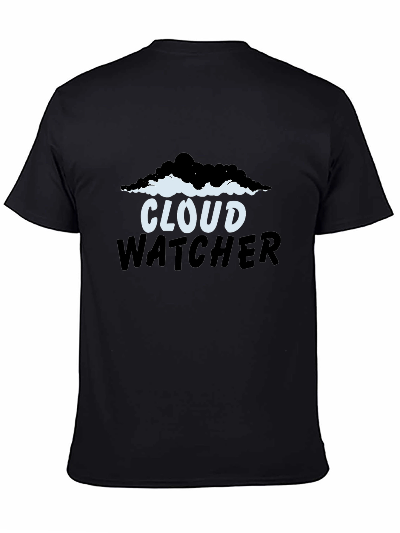 Camiseta Negra Cloud Watcher para Hombre
