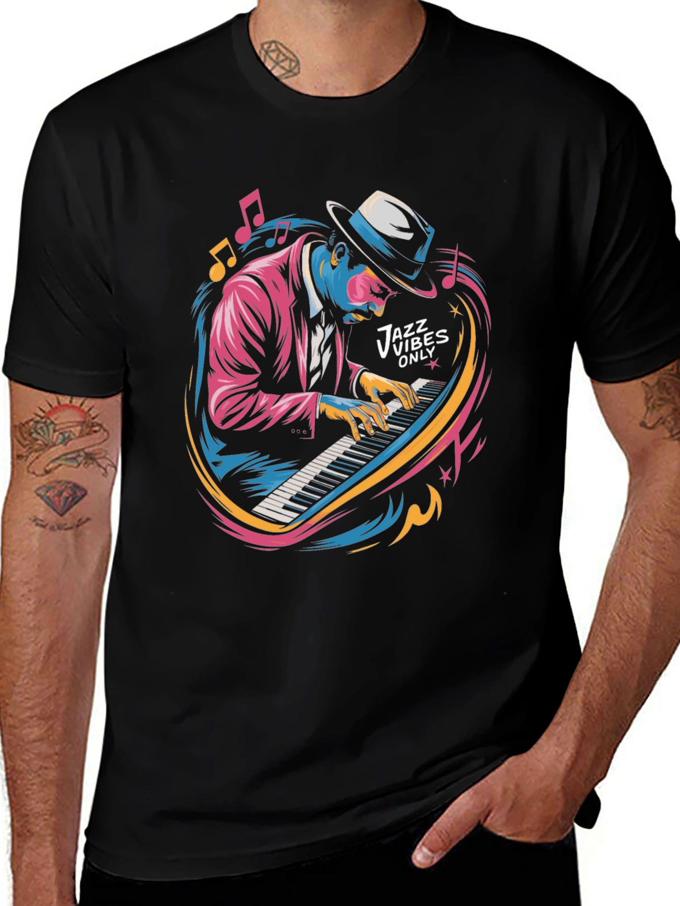 Camiseta Jazz Vibes Only para Amantes de la Música