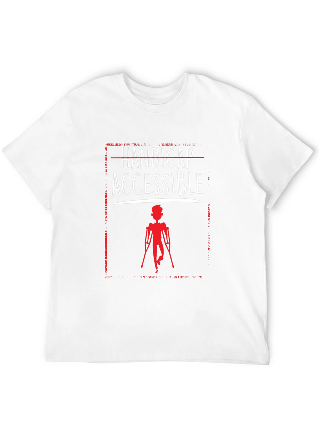 Camiseta con Diseño Handicap Accessible en Negro