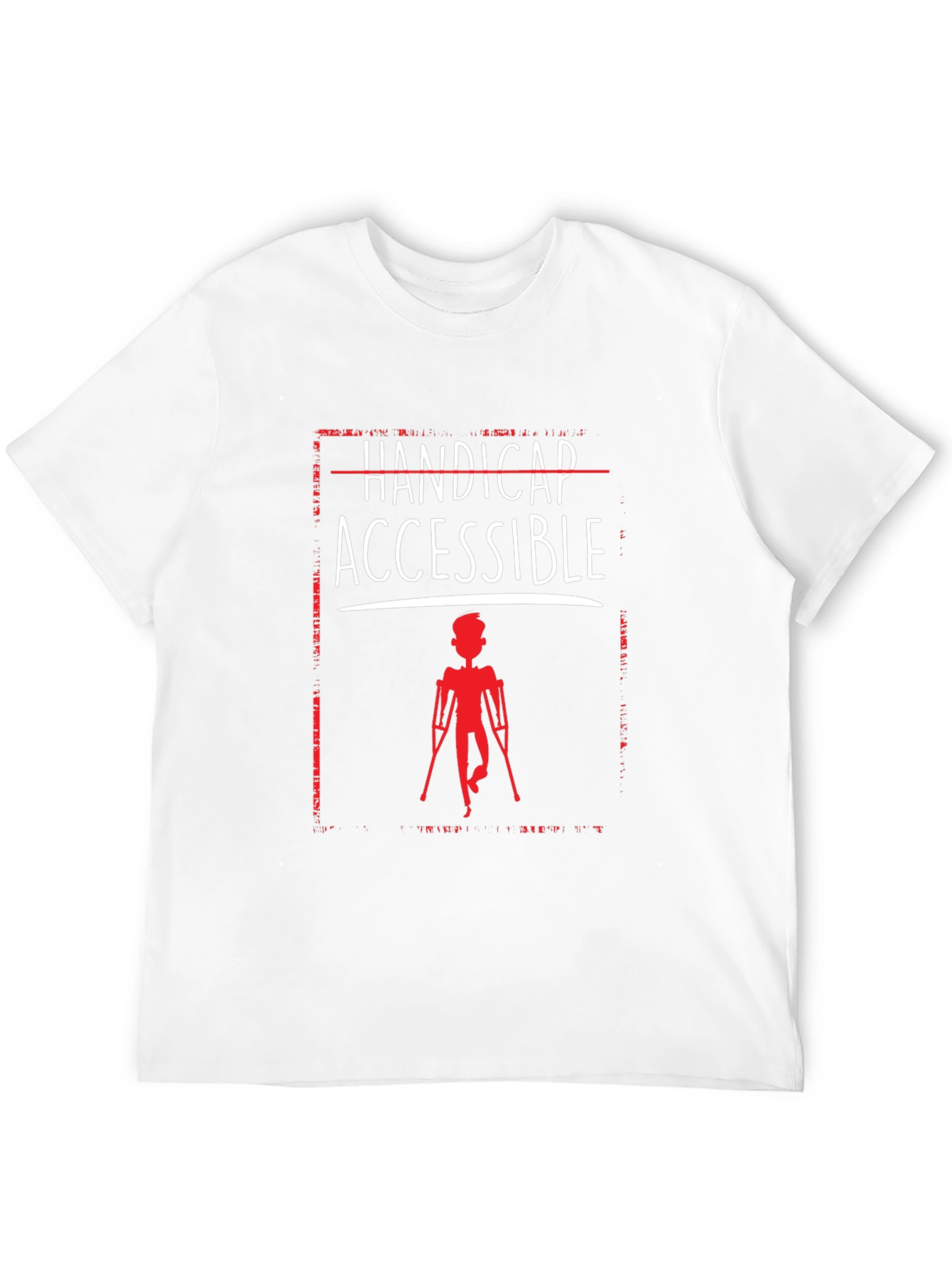 Camiseta con Diseño Handicap Accessible en Negro