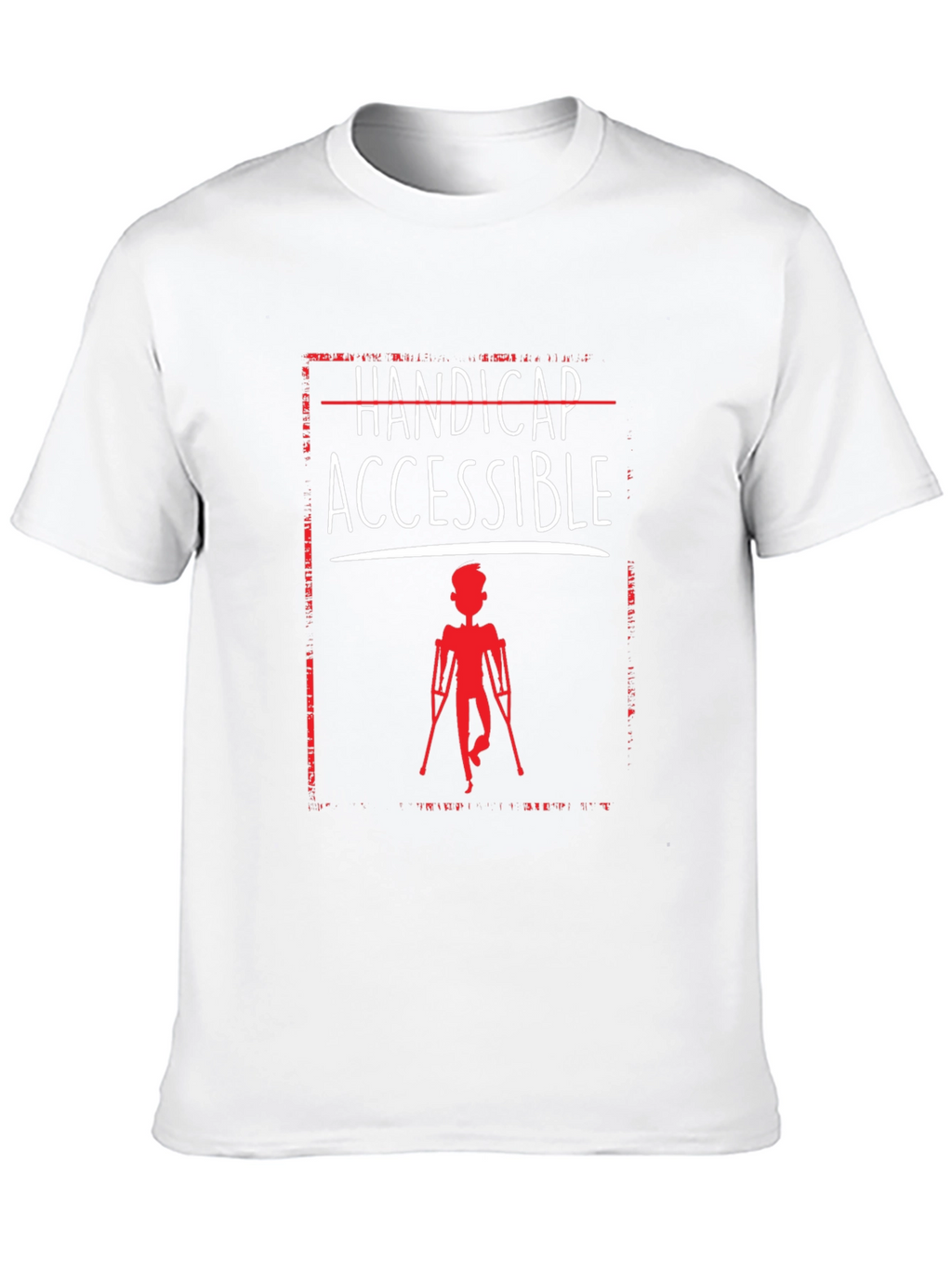 Camiseta con Diseño Handicap Accessible en Negro