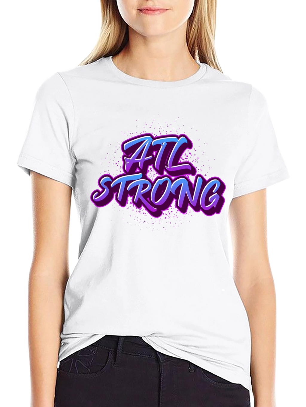 Camiseta Negra ATL Strong