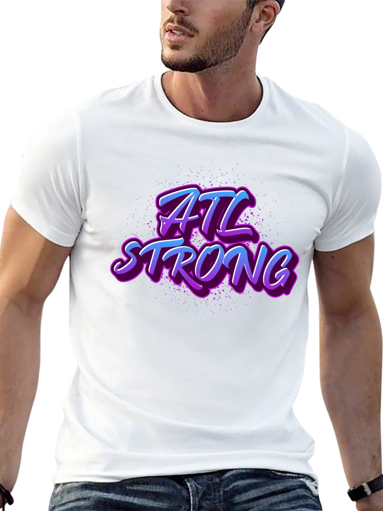 Camiseta Negra ATL Strong