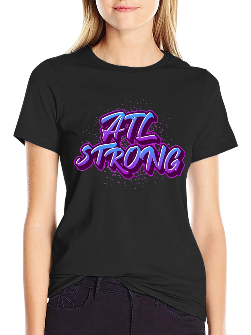 Camiseta Negra ATL Strong