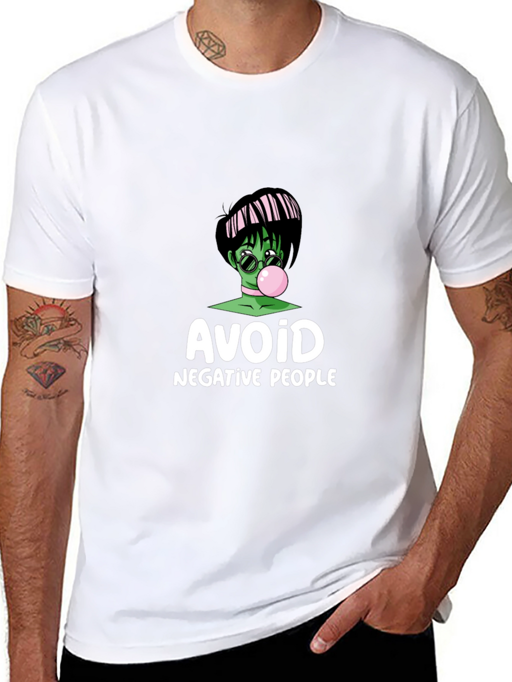 Camiseta Negra Avoid Negative People