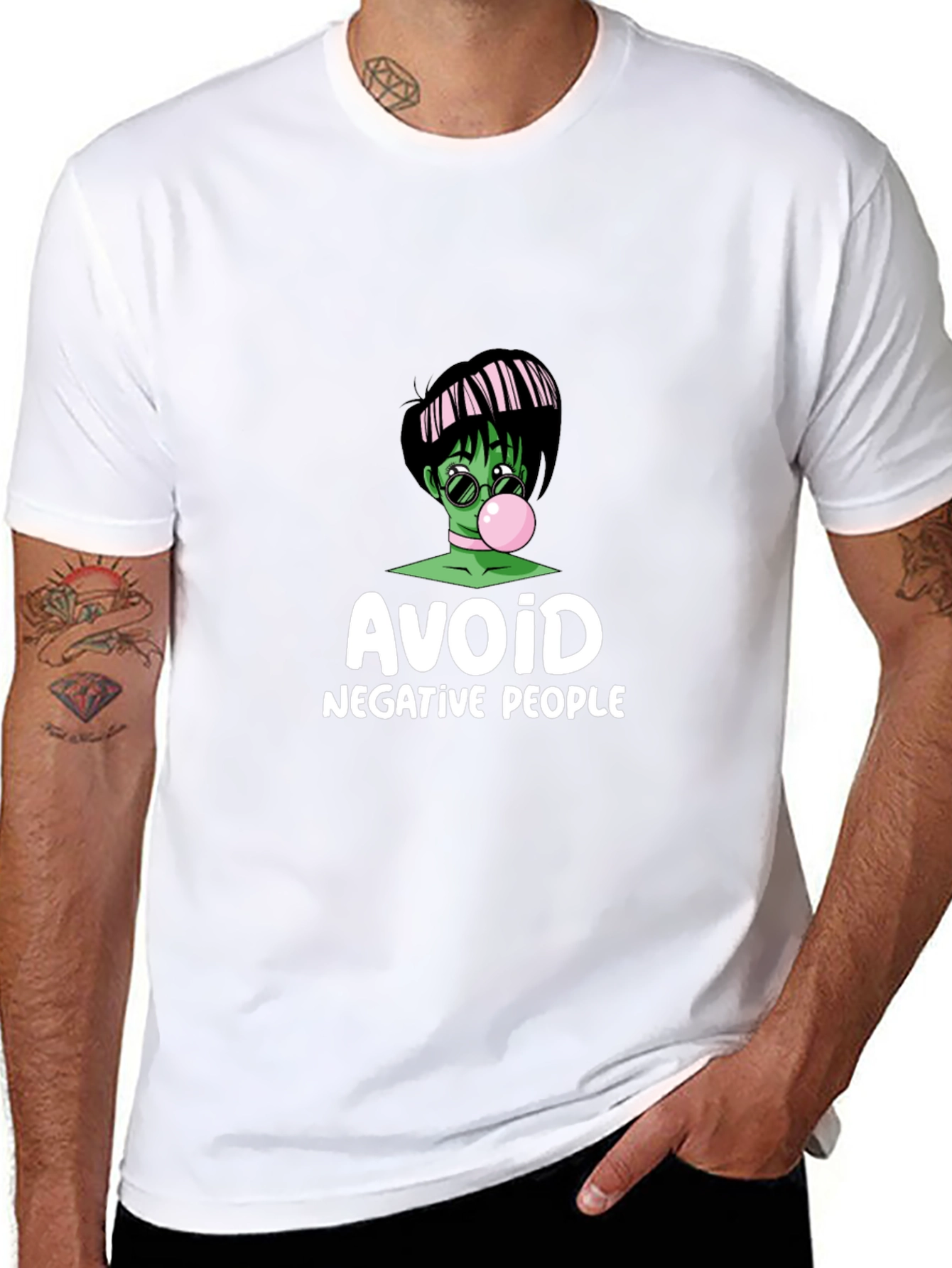 Camiseta Negra Avoid Negative People