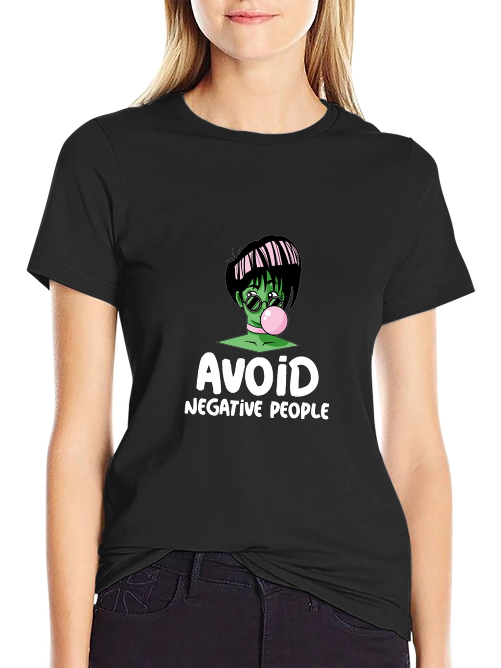 Camiseta Negra Avoid Negative People