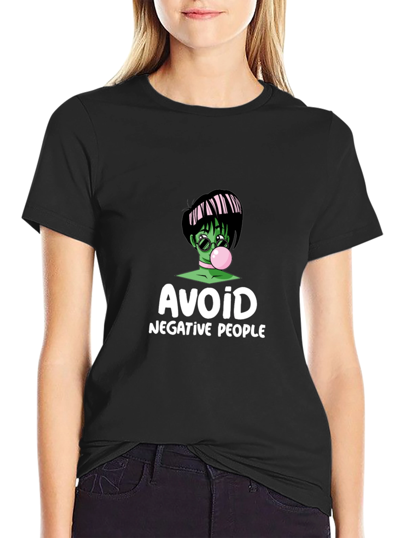 Camiseta Negra Avoid Negative People