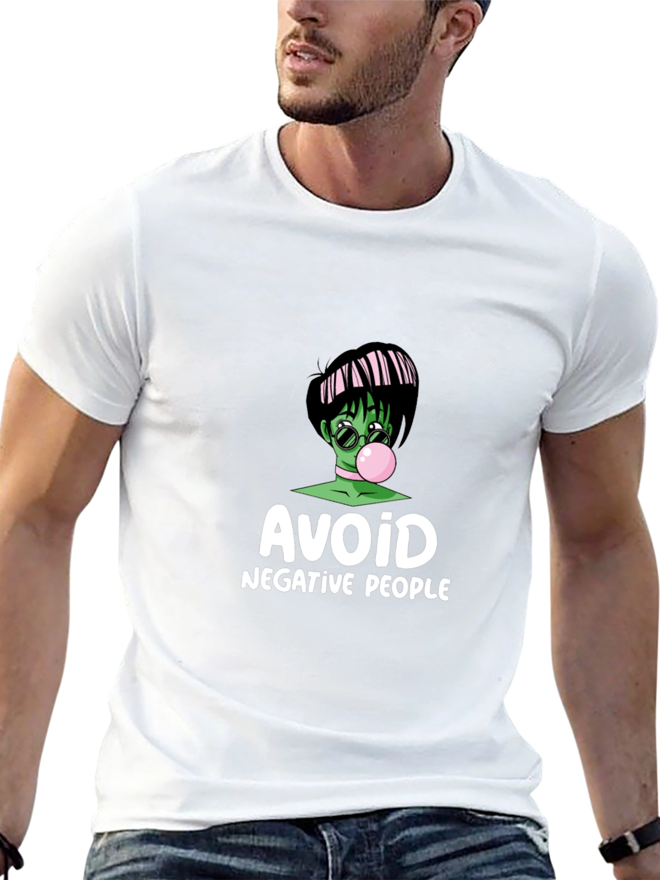 Camiseta Negra Avoid Negative People