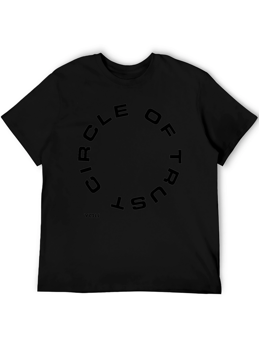 Camiseta Negra Círculo de Confianza