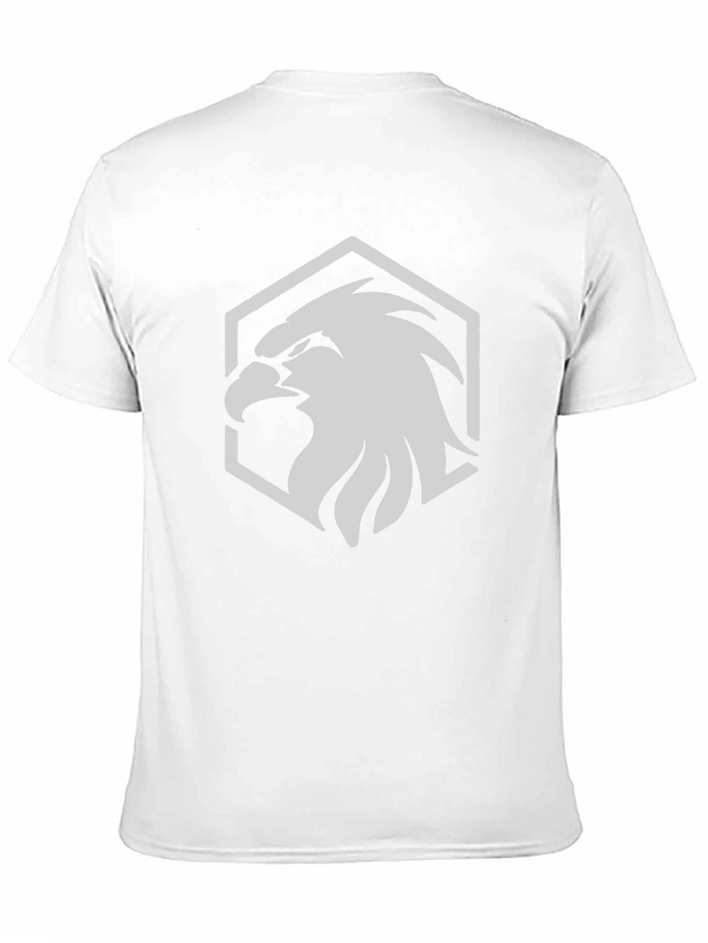 Camiseta Negra con Diseño de Águila Hexagonal