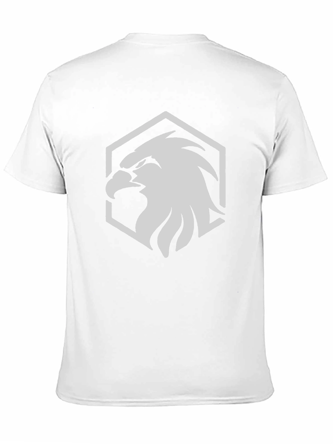 Camiseta Negra con Diseño de Águila Hexagonal