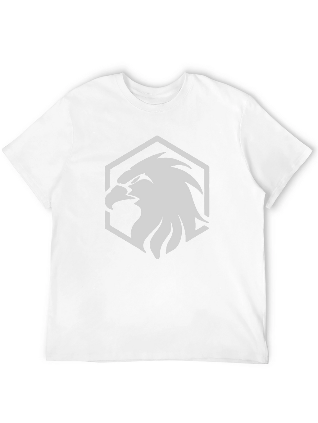 Camiseta Negra con Diseño de Águila Hexagonal