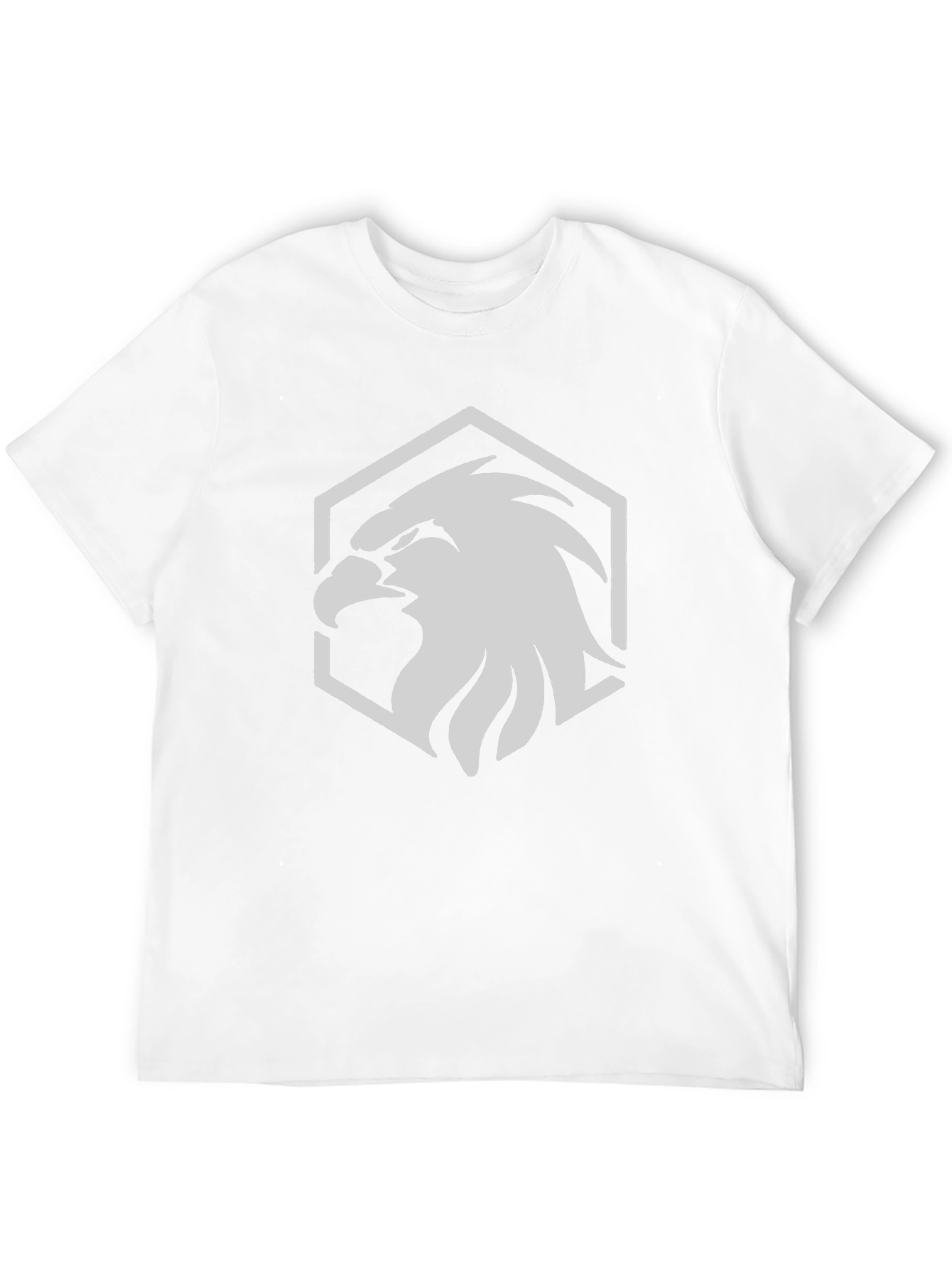 Camiseta Negra con Diseño de Águila Hexagonal