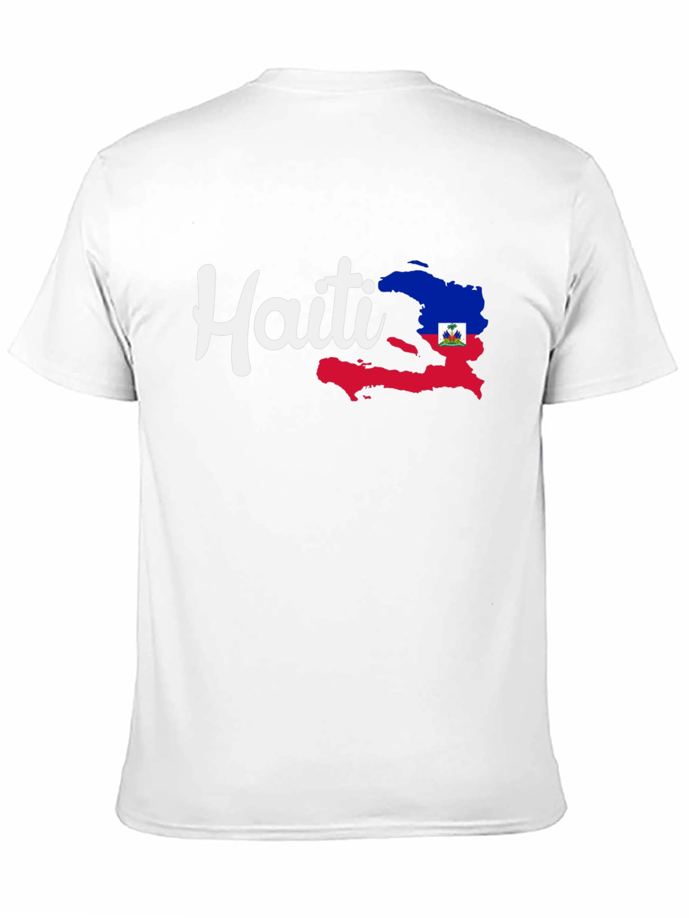 Camiseta Negra con Diseño de Haití