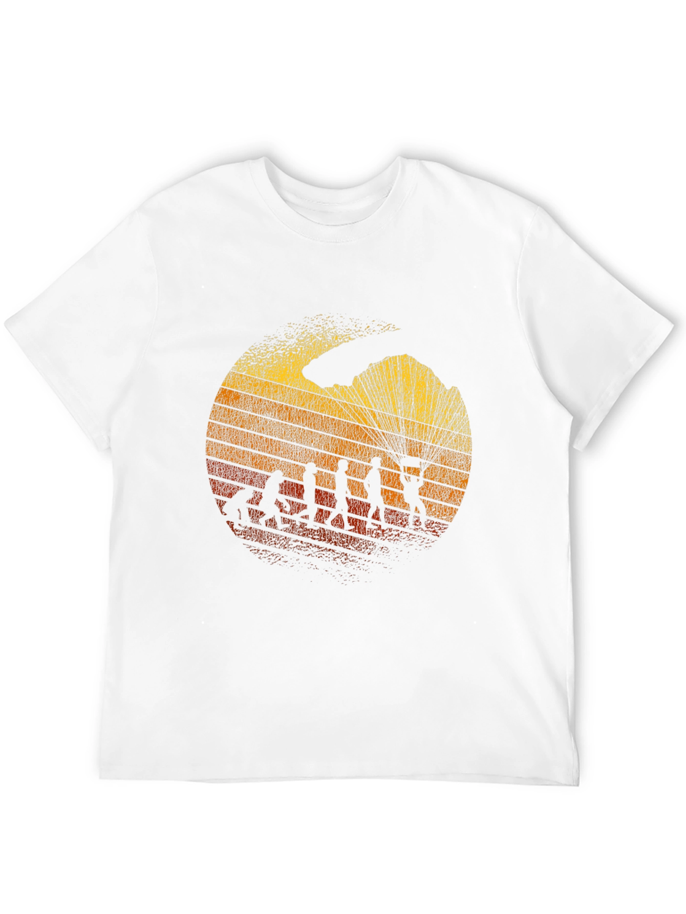 Camiseta Negra con Diseño de Evolución Paracaidismo