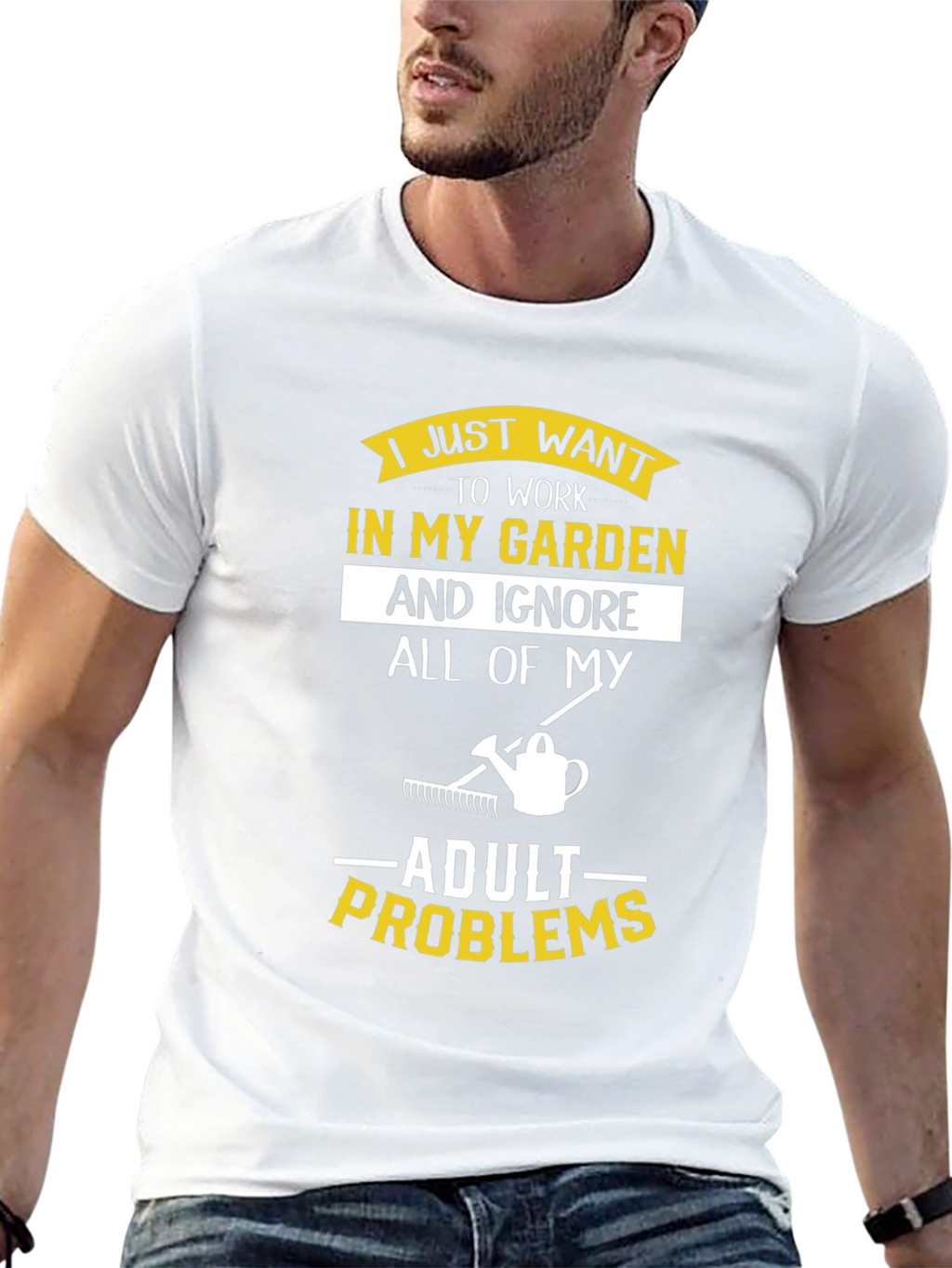 Camiseta Jardinero Ignora Problemas Adultos