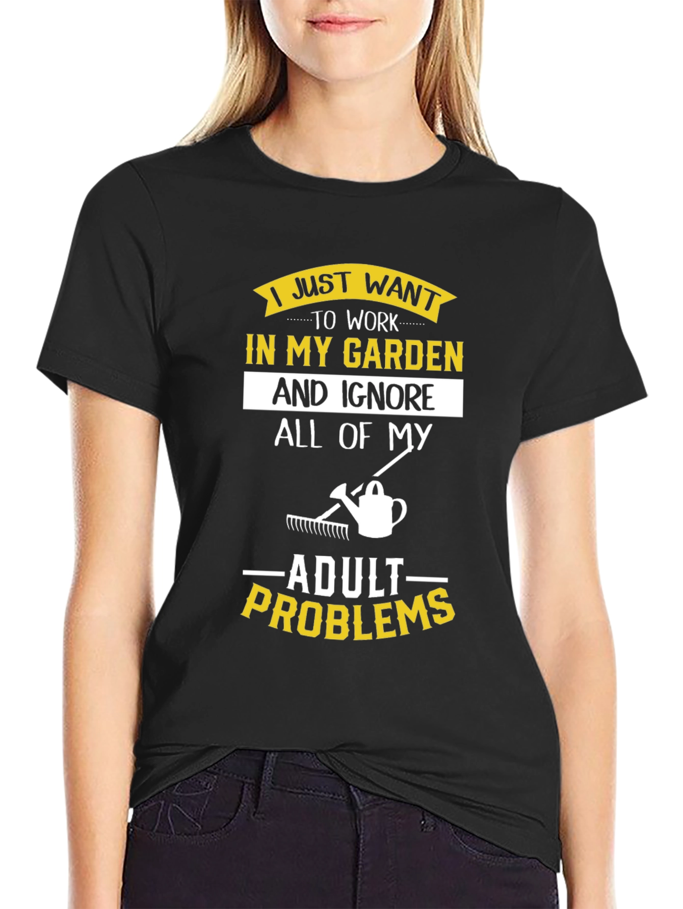 Camiseta Jardinero Ignora Problemas Adultos