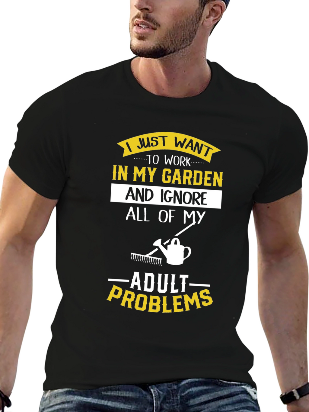 Camiseta Jardinero Ignora Problemas Adultos
