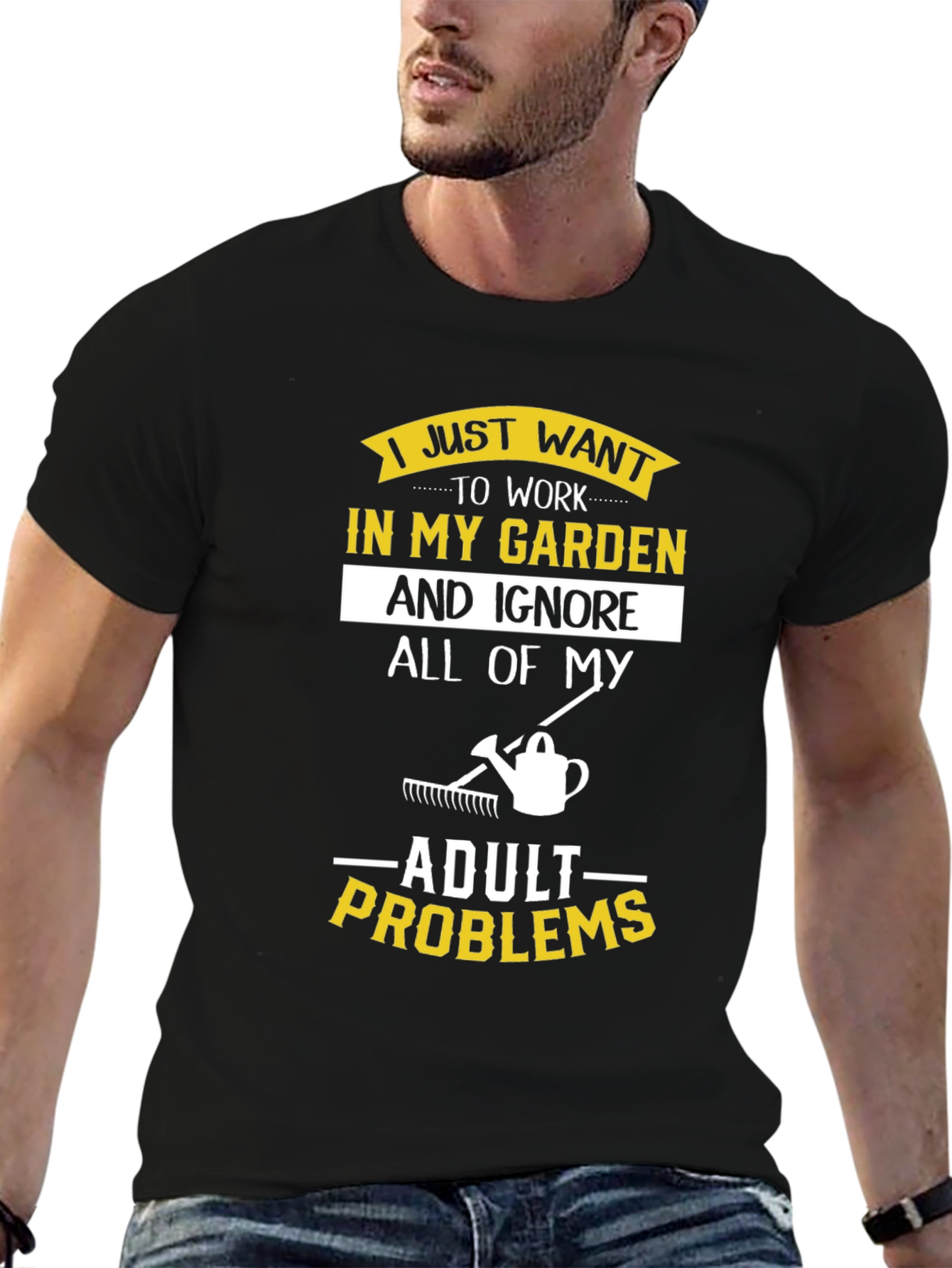 Camiseta Jardinero Ignora Problemas Adultos