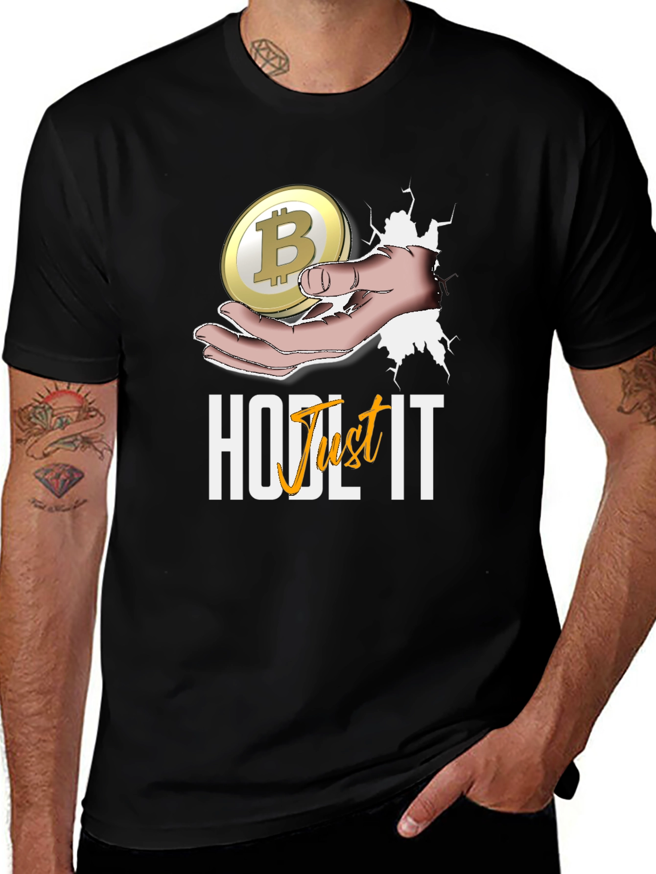 Camiseta Bitcoin HODL IT - Criptomoneda