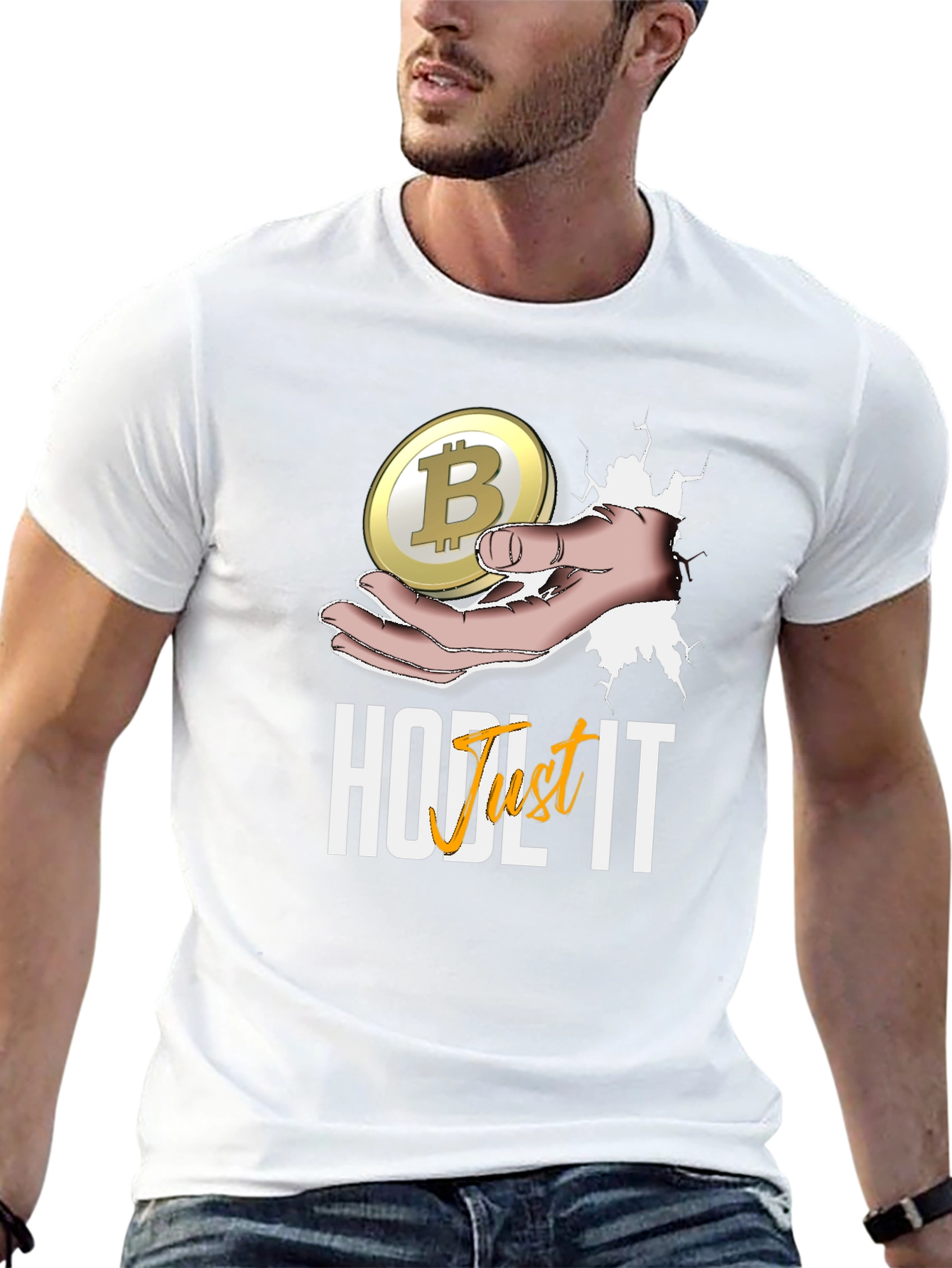 Camiseta Bitcoin HODL IT - Criptomoneda