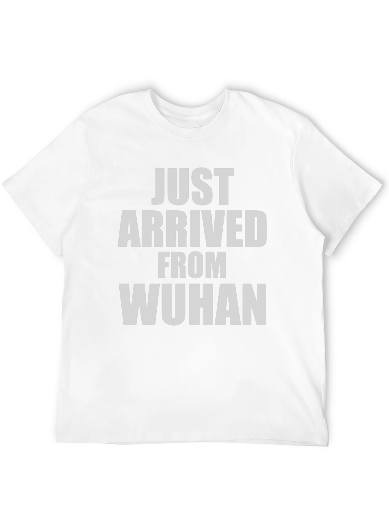 Camiseta Hombre: Humor Coronavirus - Recién Llegado de Wuhan