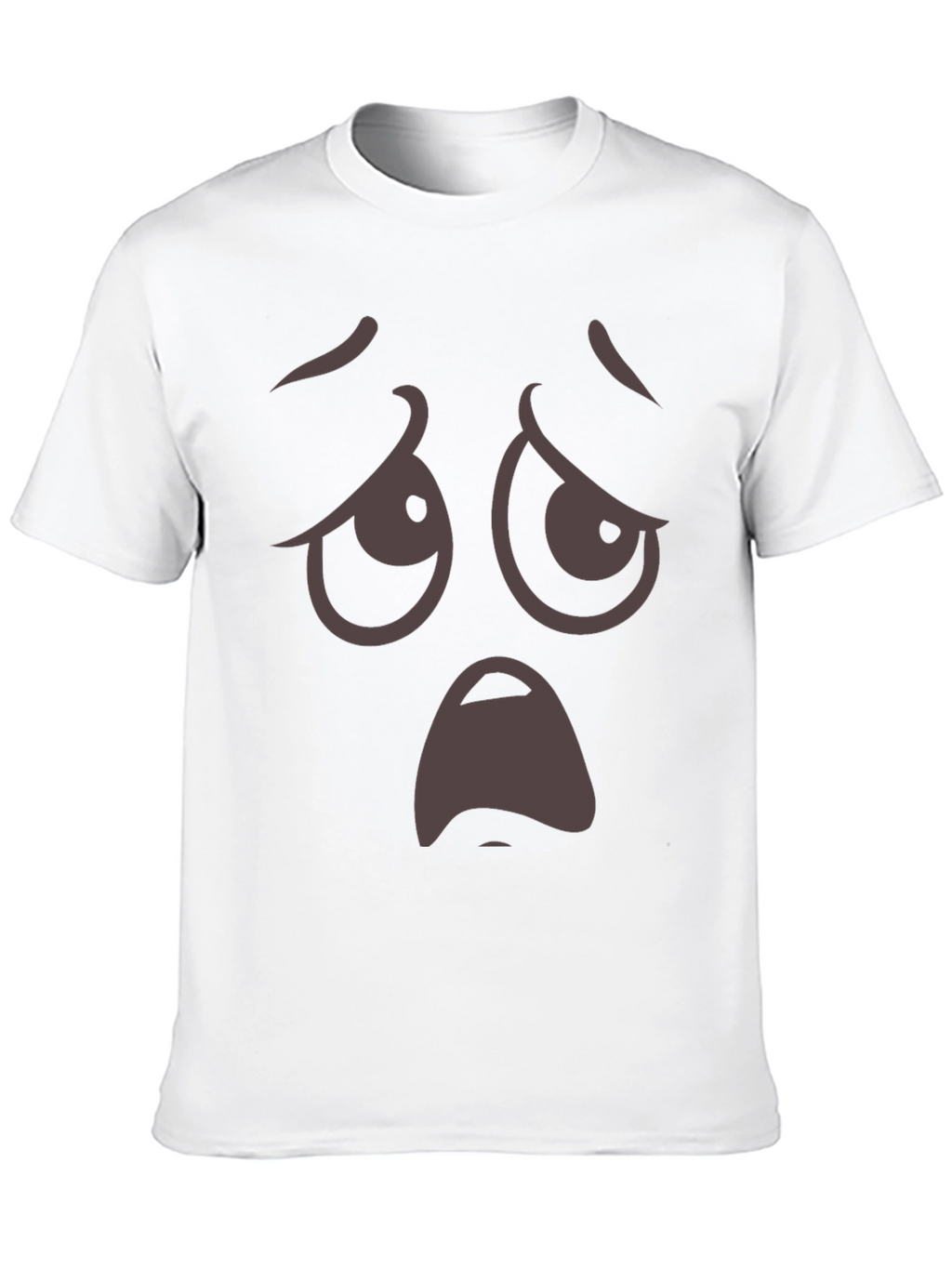 Camiseta Negra con Cara Triste