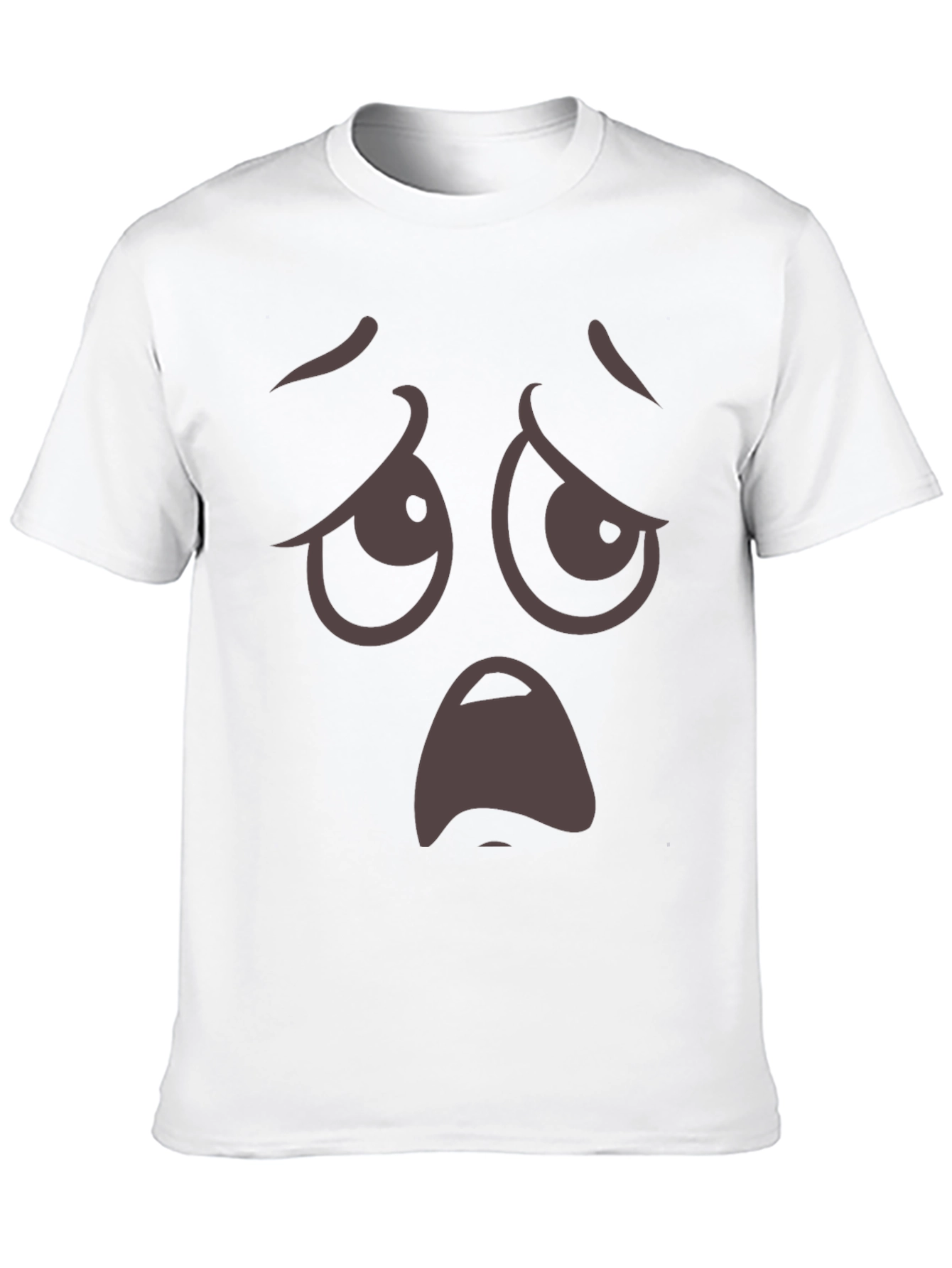 Camiseta Negra con Cara Triste