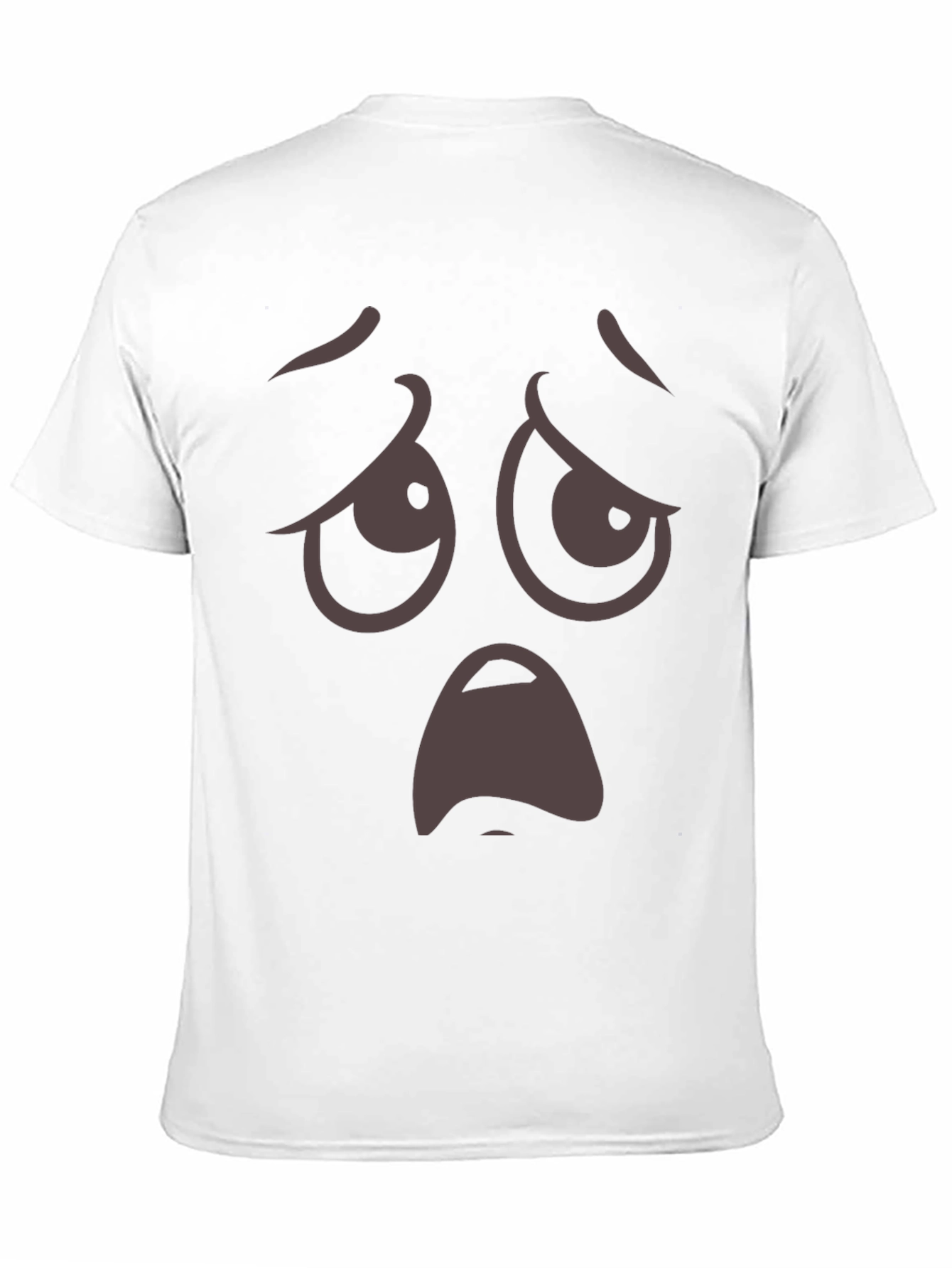 Camiseta Negra con Cara Triste