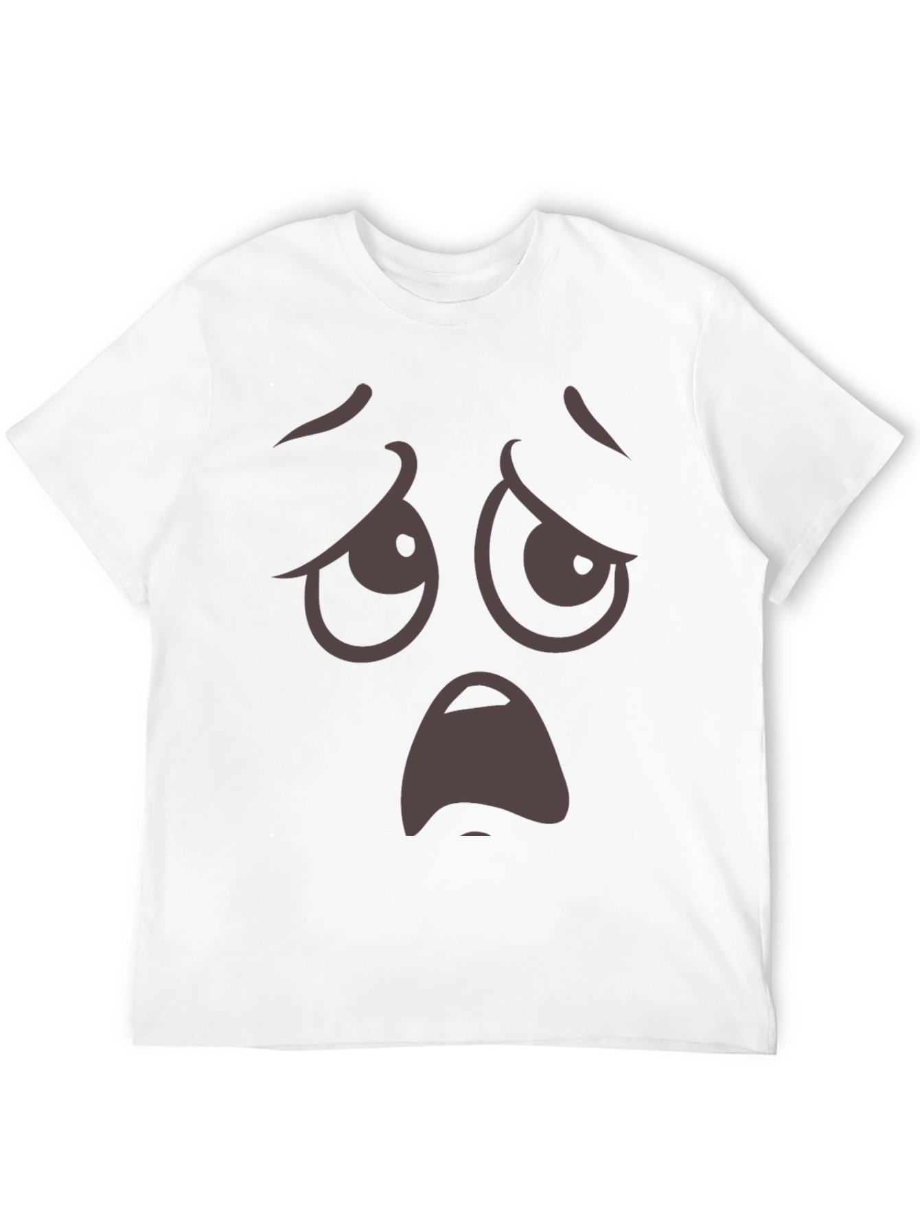 Camiseta Negra con Cara Triste