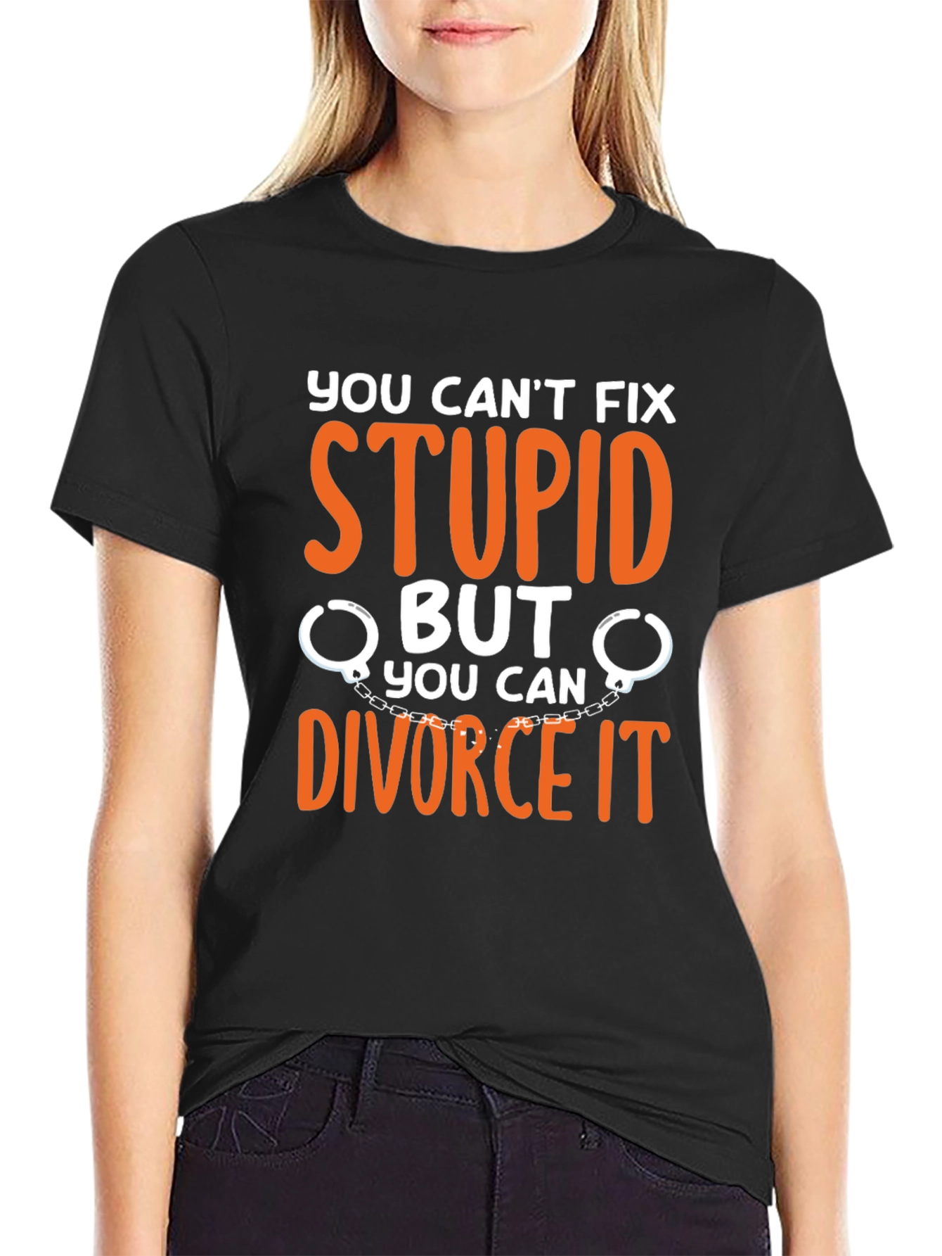 Camiseta Divertida: Divorcia la Estupidez