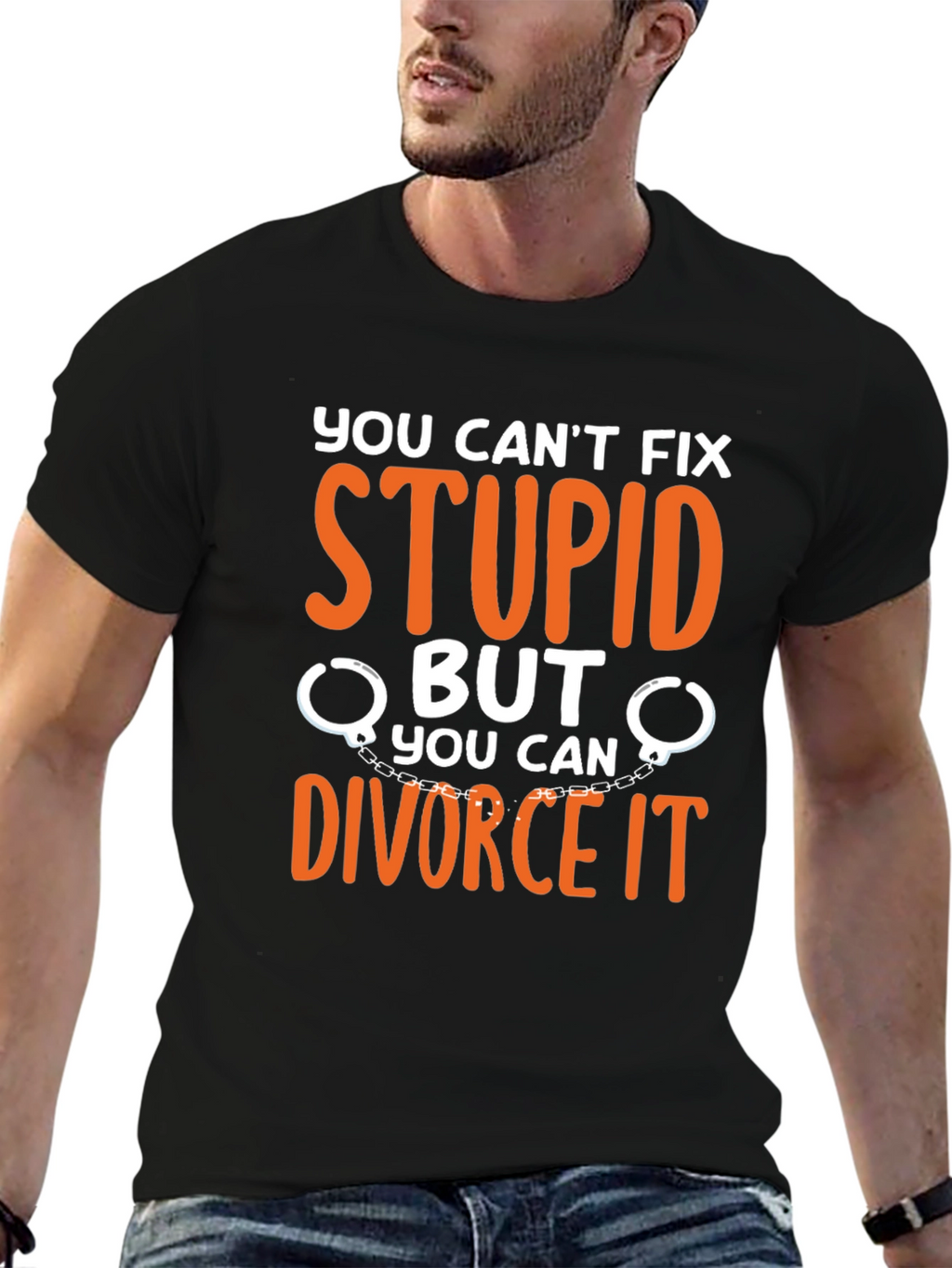 Camiseta Divertida: Divorcia la Estupidez