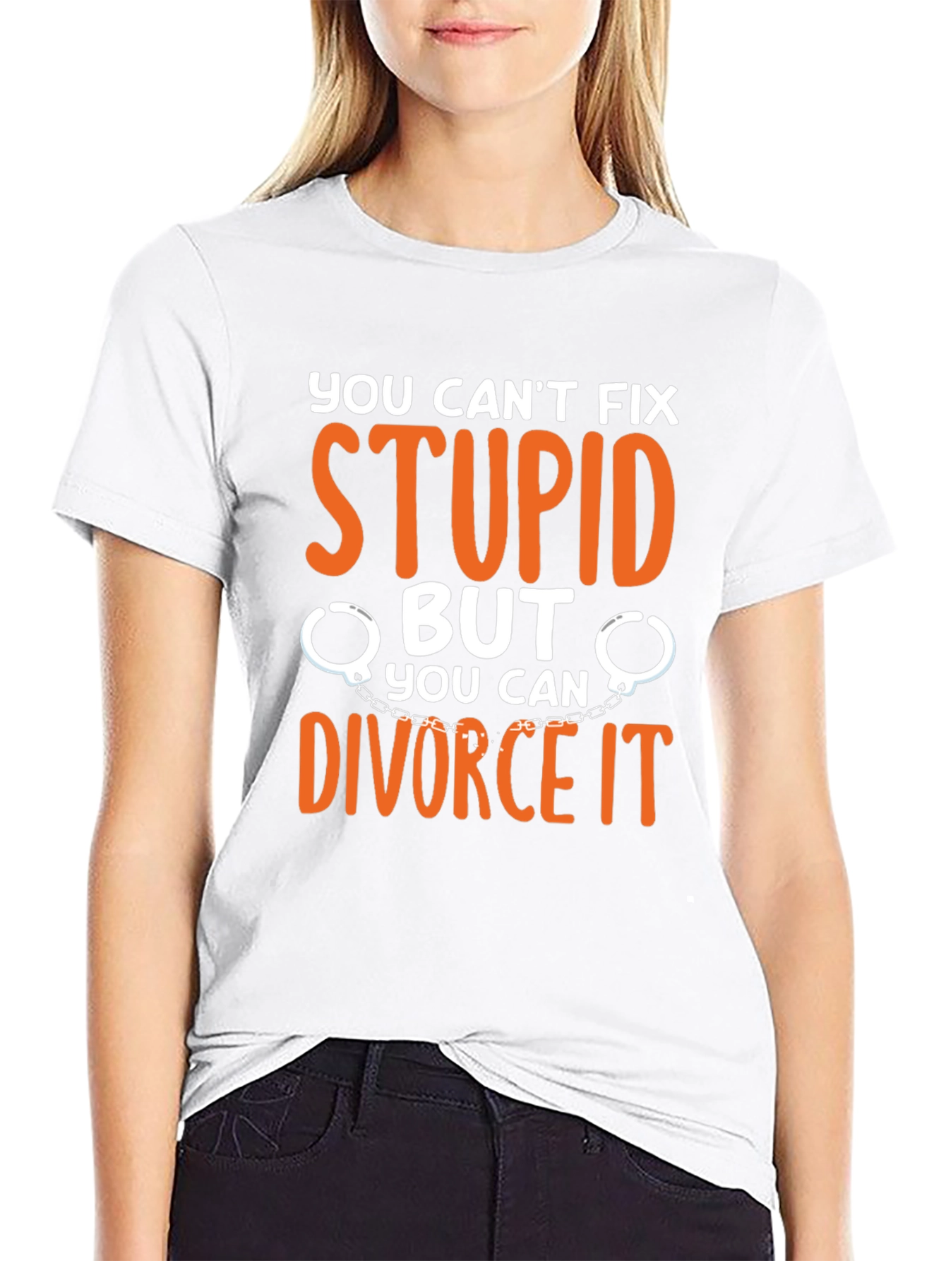 Camiseta Divertida: Divorcia la Estupidez