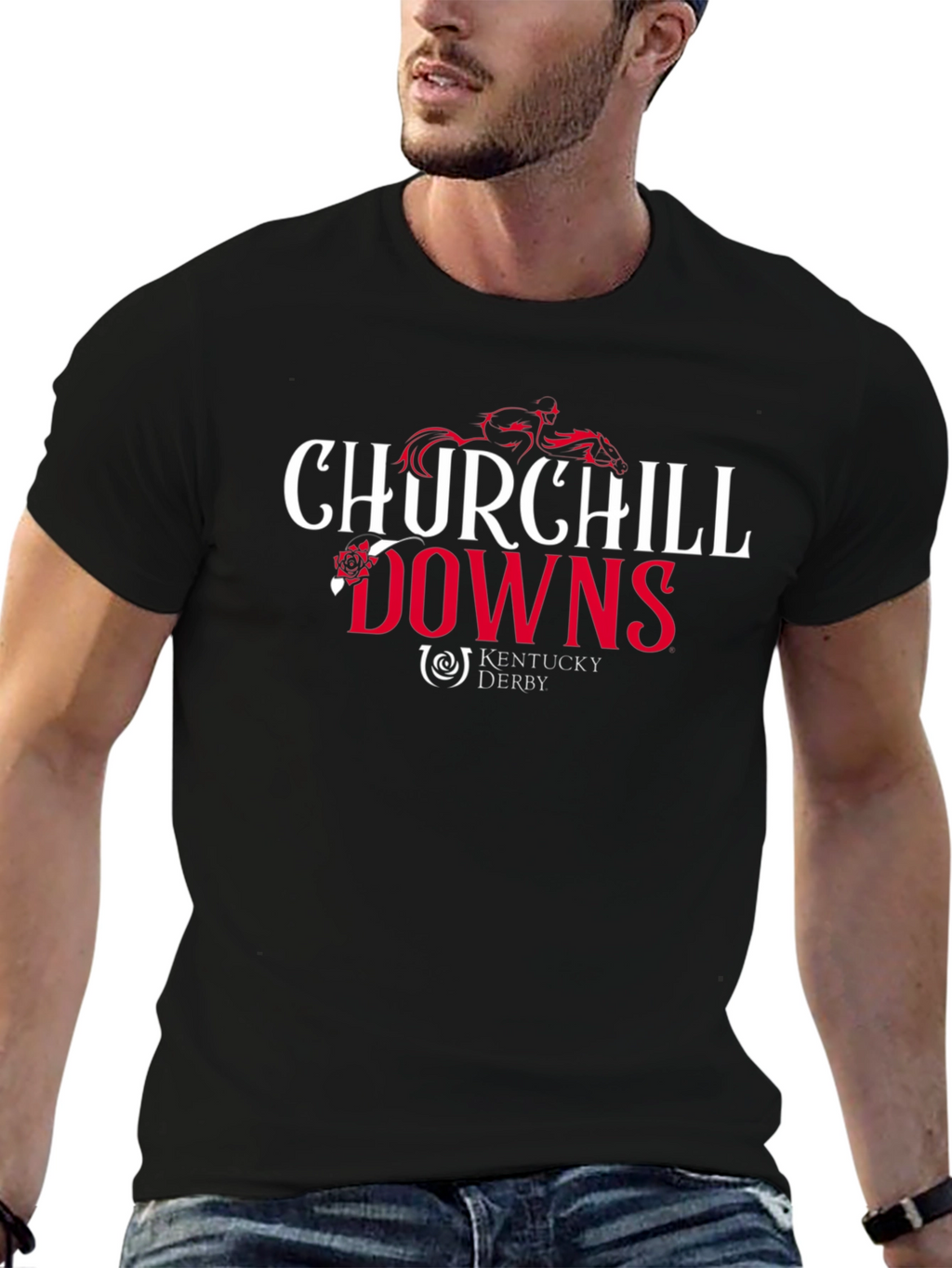 Camiseta Negra Churchill Downs Kentucky Derby