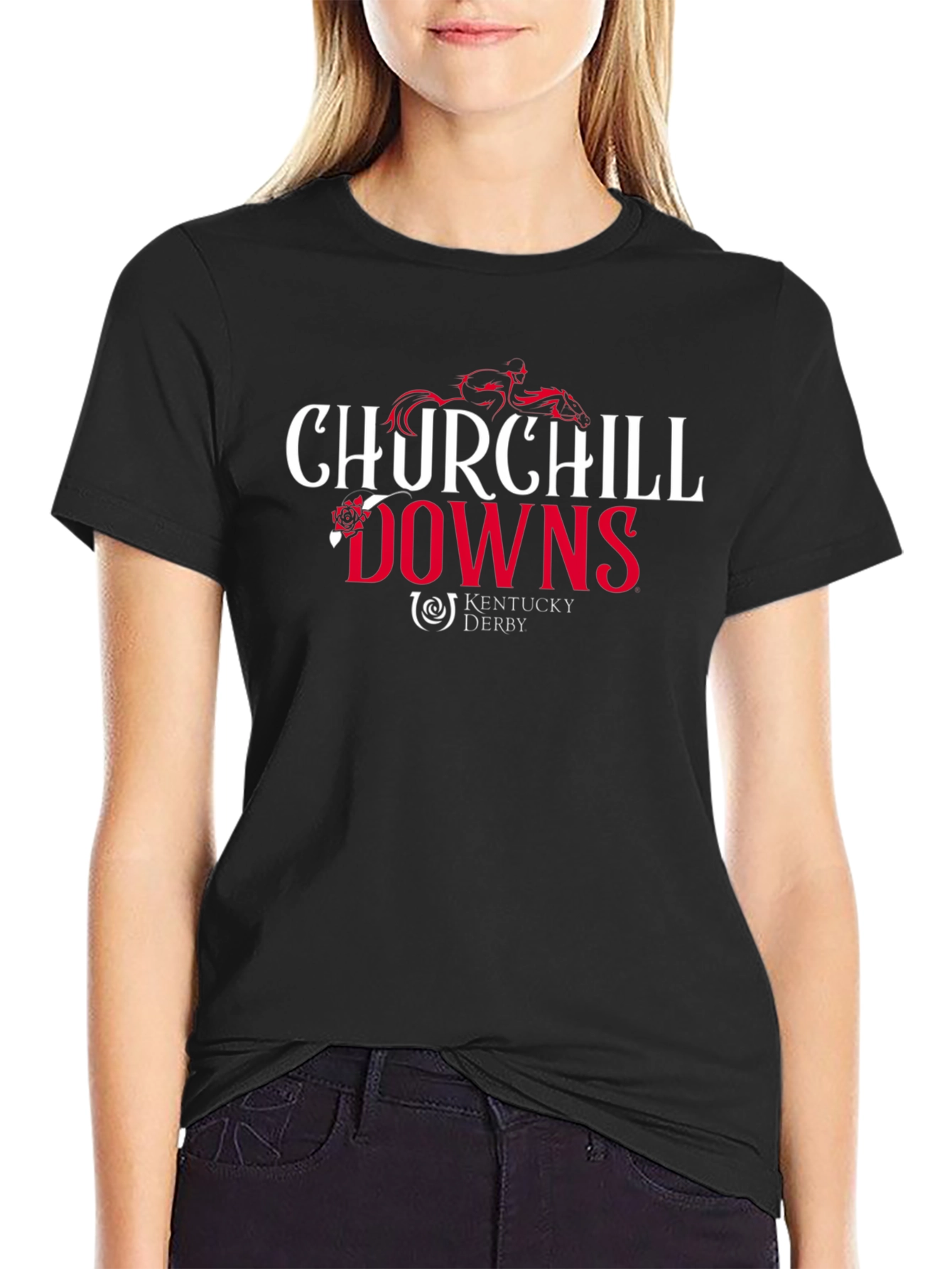 Camiseta Negra Churchill Downs Kentucky Derby
