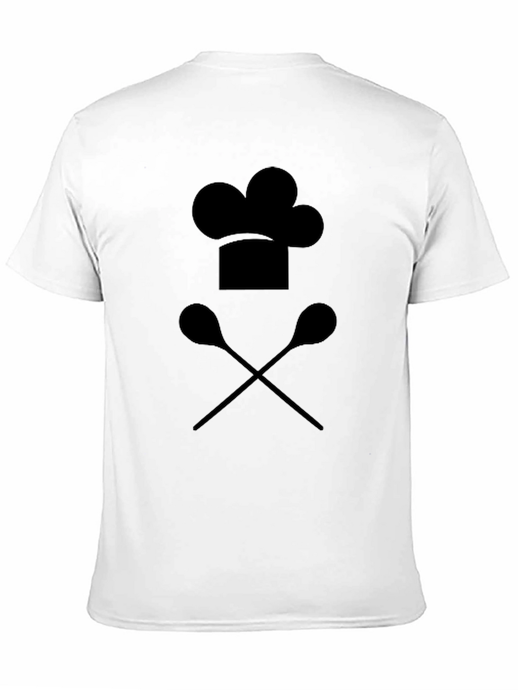 Camiseta Negra Chef Cucharas Cruzadas