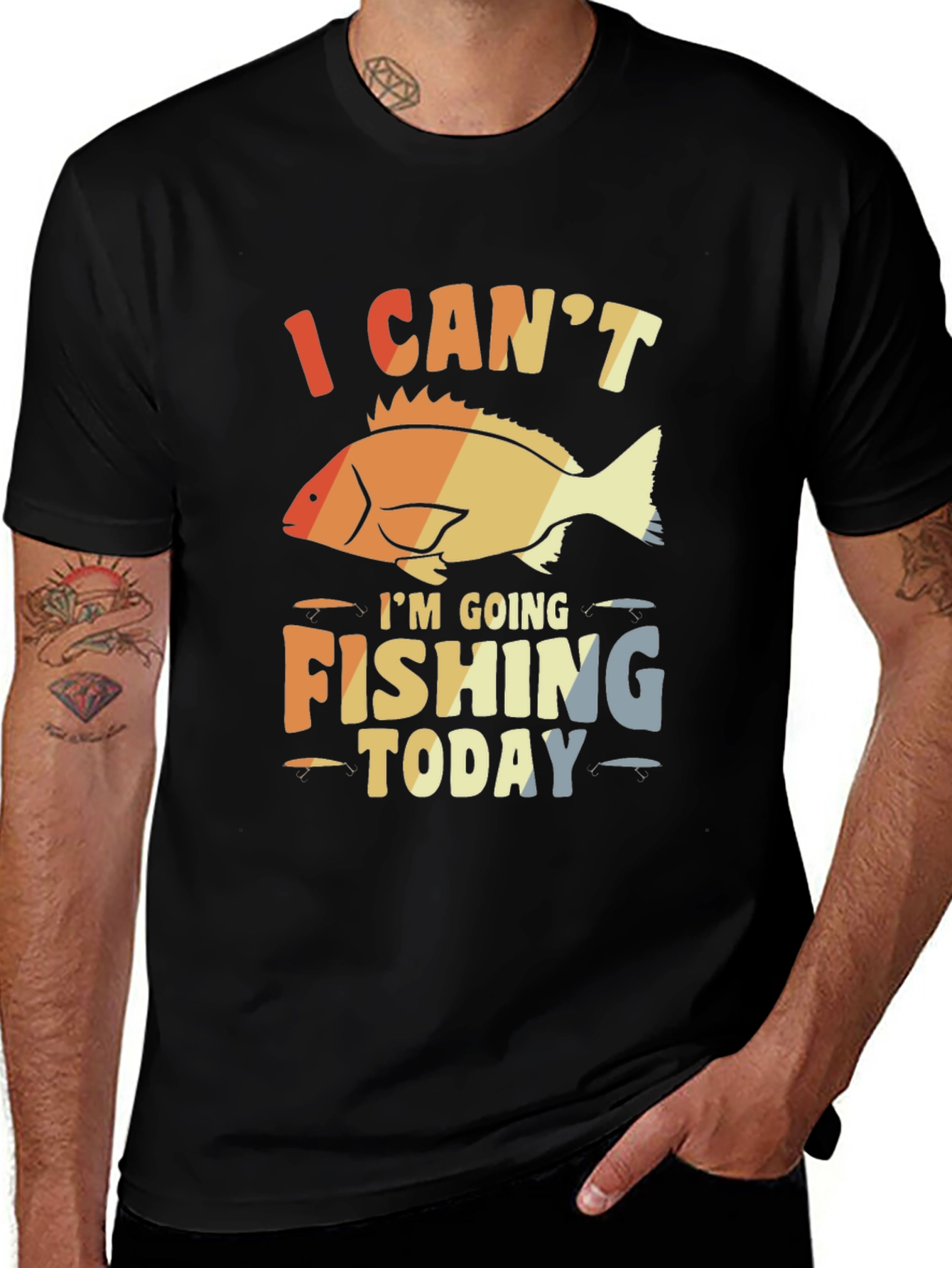 Camiseta Hombre Pesca: No Puedo Hoy Voy a Pescar