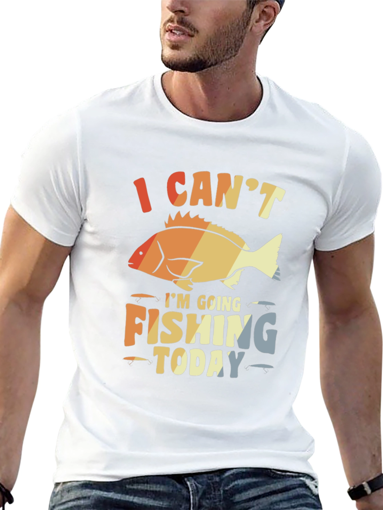 Camiseta Hombre Pesca: No Puedo Hoy Voy a Pescar