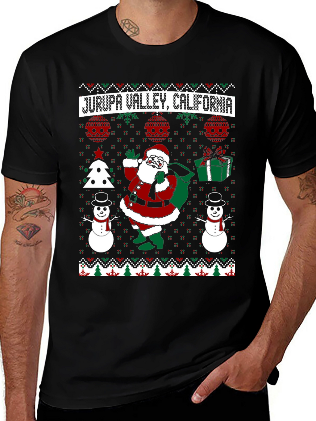 Camiseta Navideña Jurupa Valley California