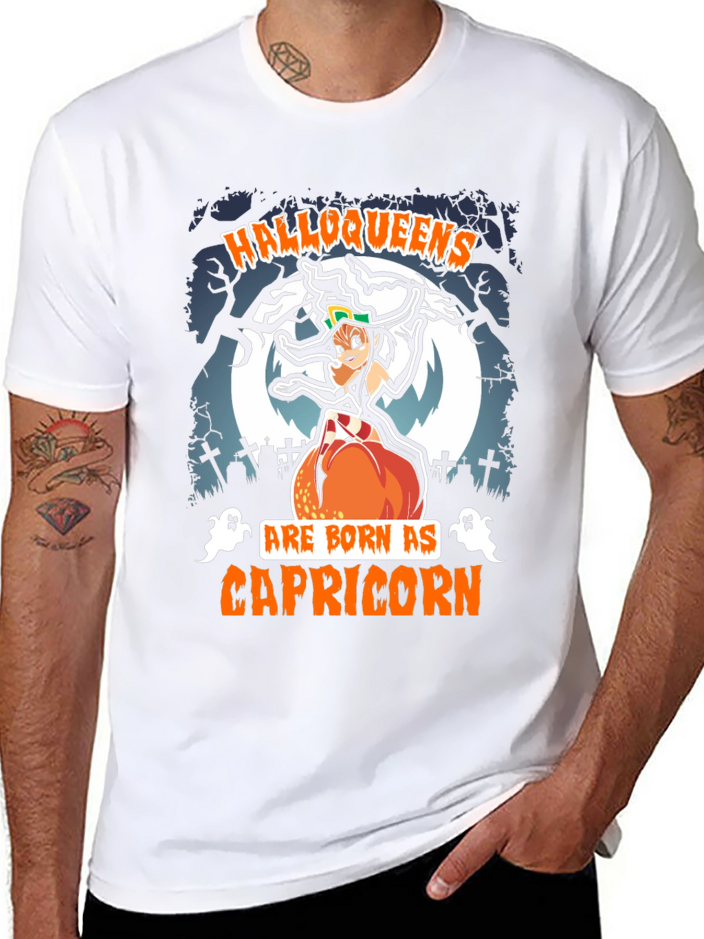 Camiseta Halloweens Capricornio